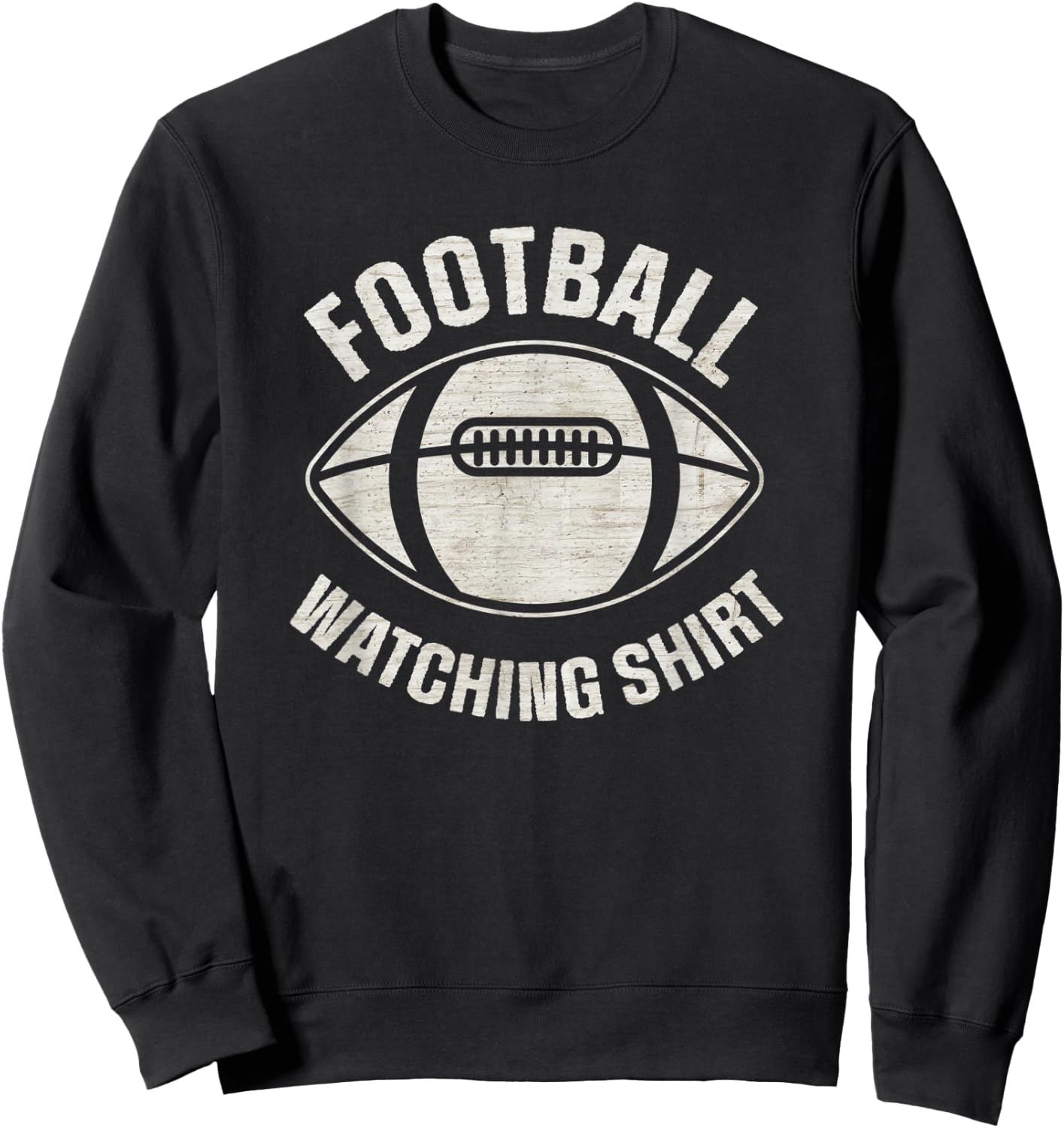 Football Watching Shirt with Football Graphic Logo Generic Sweatshirt - Sweatshirt | Black
