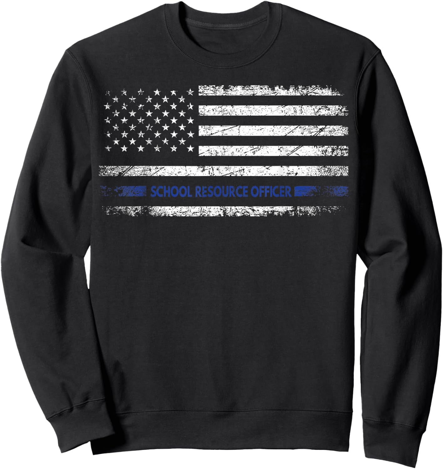 Proud School Resource Officer Gift SRO Sweatshirt - Sweatshirt | Black