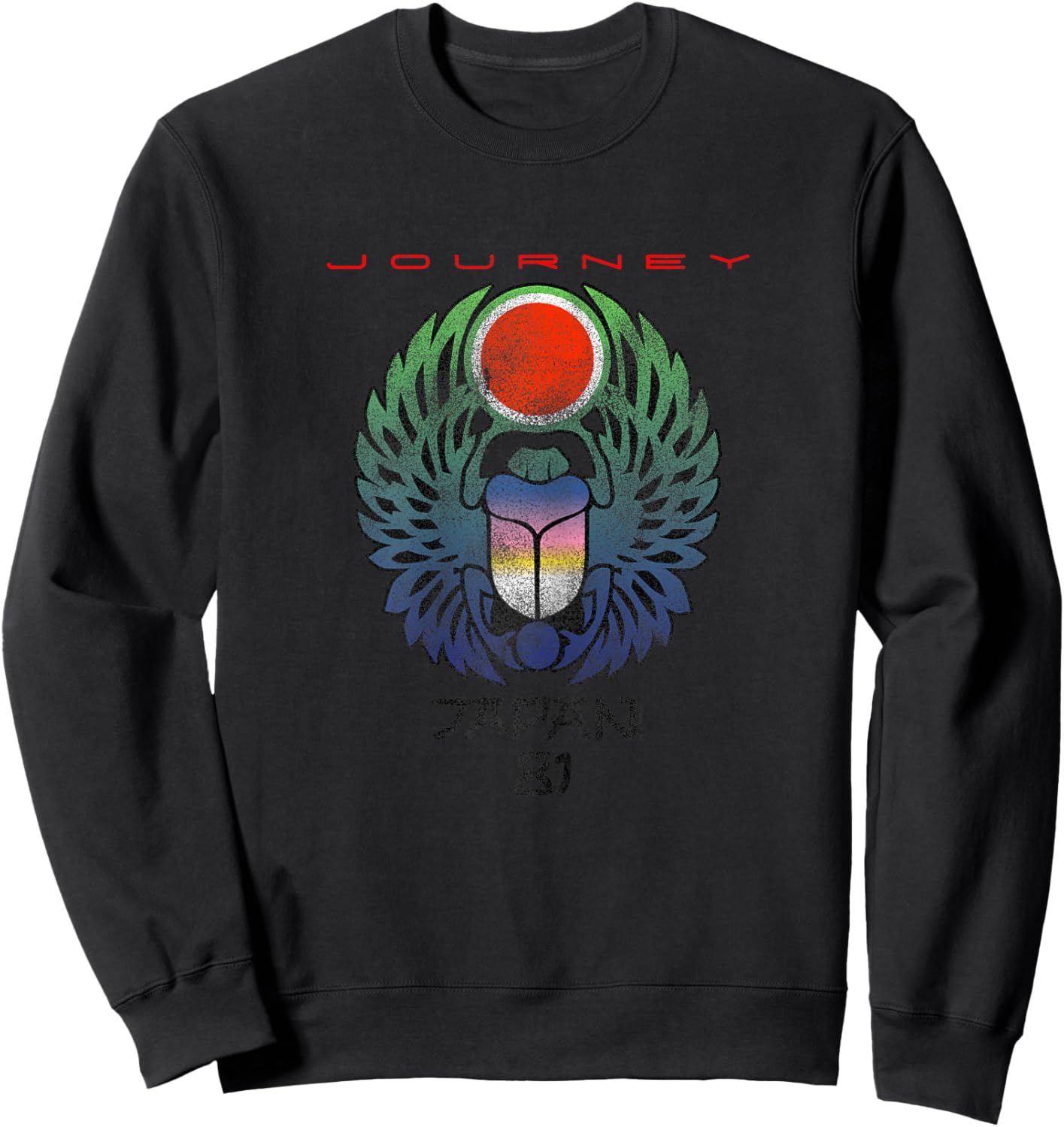 Journey Infinity Wings Vivid Scarab Music Vintage Band Sweatshirt - Sweatshirt | Black