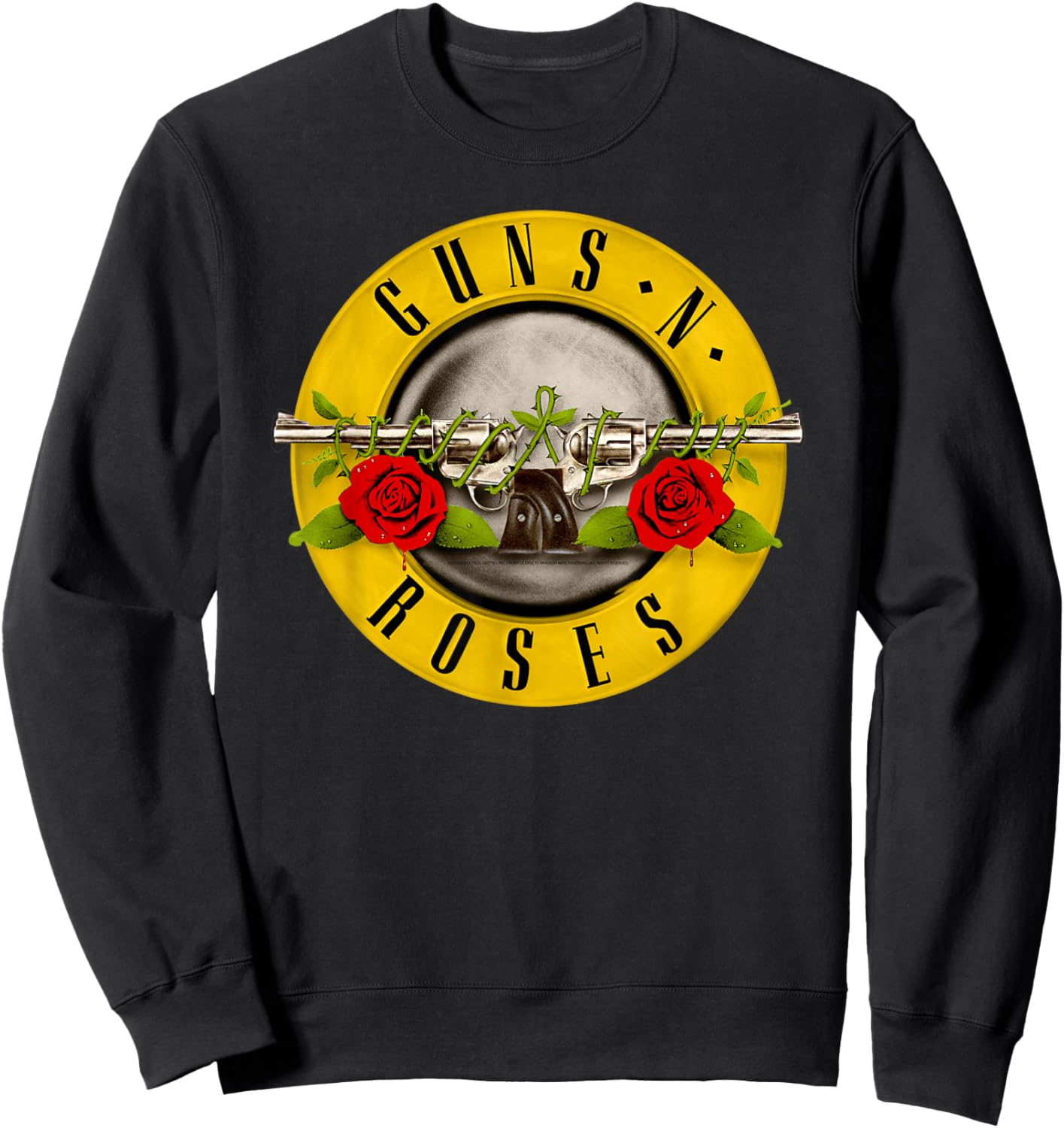Guns N' Roses Official Bullet Logo Sweatshirt - Sweatshirt | Black