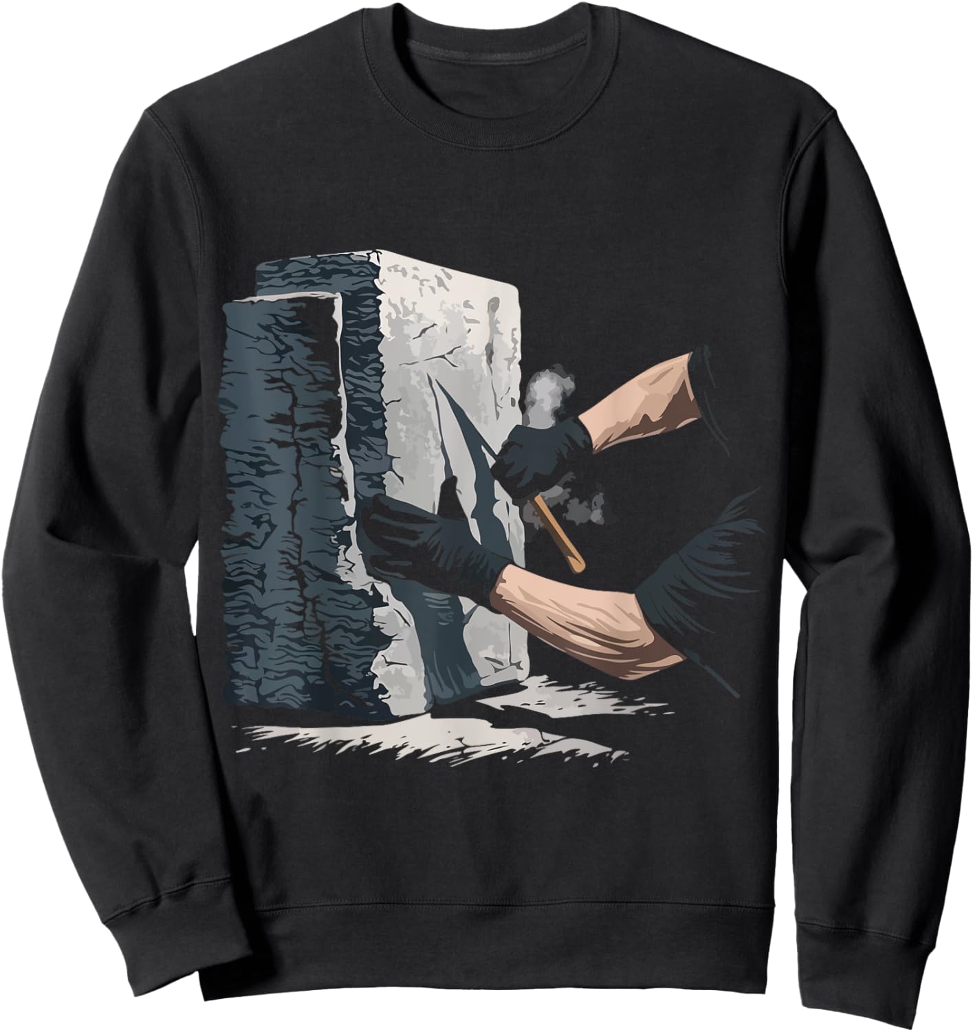 Sculptor Sculptor Stone Statues Chisel Sculptor Sweatshirt - Sweatshirt | Black