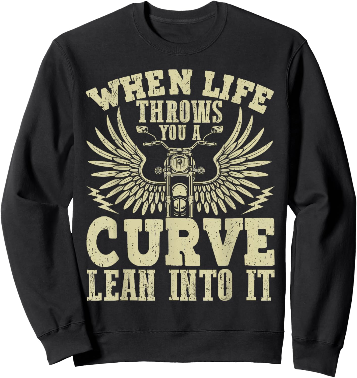 Funny Biker Shirt Motorcycle Motorbike Rider Sweatshirt - Sweatshirt | Black