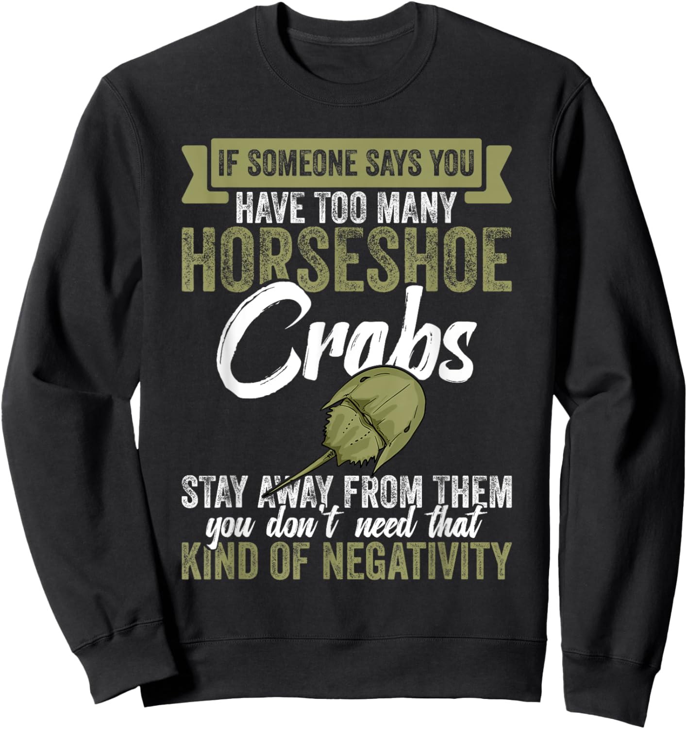Horseshoe Crab Mom Fossil Lover Encycloart Chelicerata Sweatshirt - Sweatshirt | Black