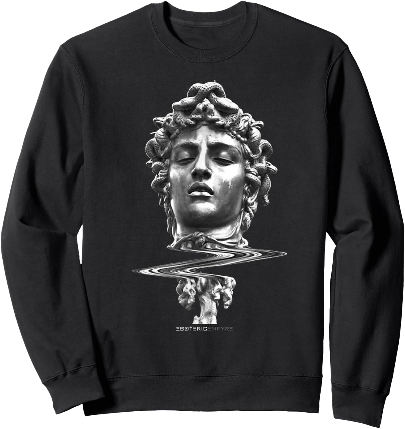 Esoteric Empyre Medusa Greek Mythology - Women's Adults Black Short Sleeve Classic Fit - Small Sweatshirt - Sweatshirt | Black