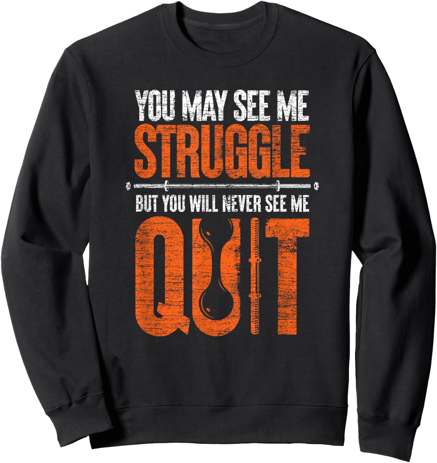 Athlete Gym Workout Exercise Motivational Personal Trainer Sweatshirt - Sweatshirt | Black