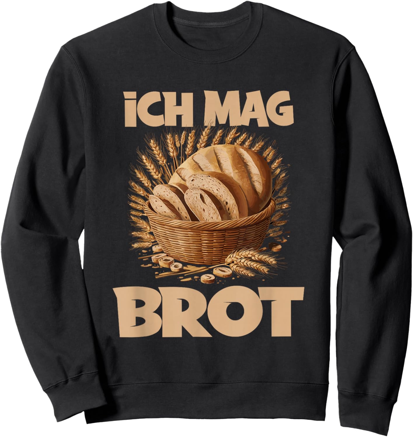 Ich mag Brot Bäcker Bäckerei Sweatshirt - Sweatshirt | Black