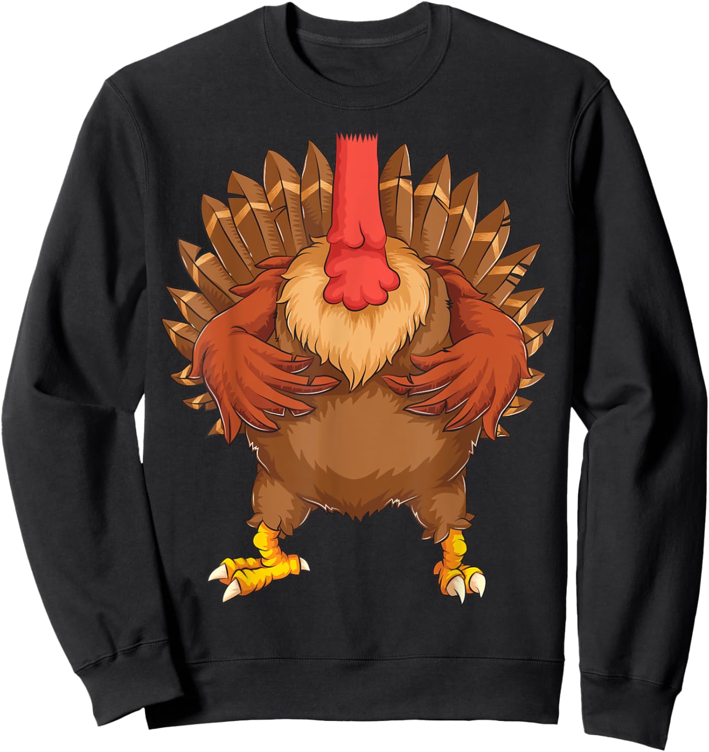 Cool Headless Turkey Halloween Costume | Funny Lazy DIY Gift Sweatshirt - Sweatshirt | Black