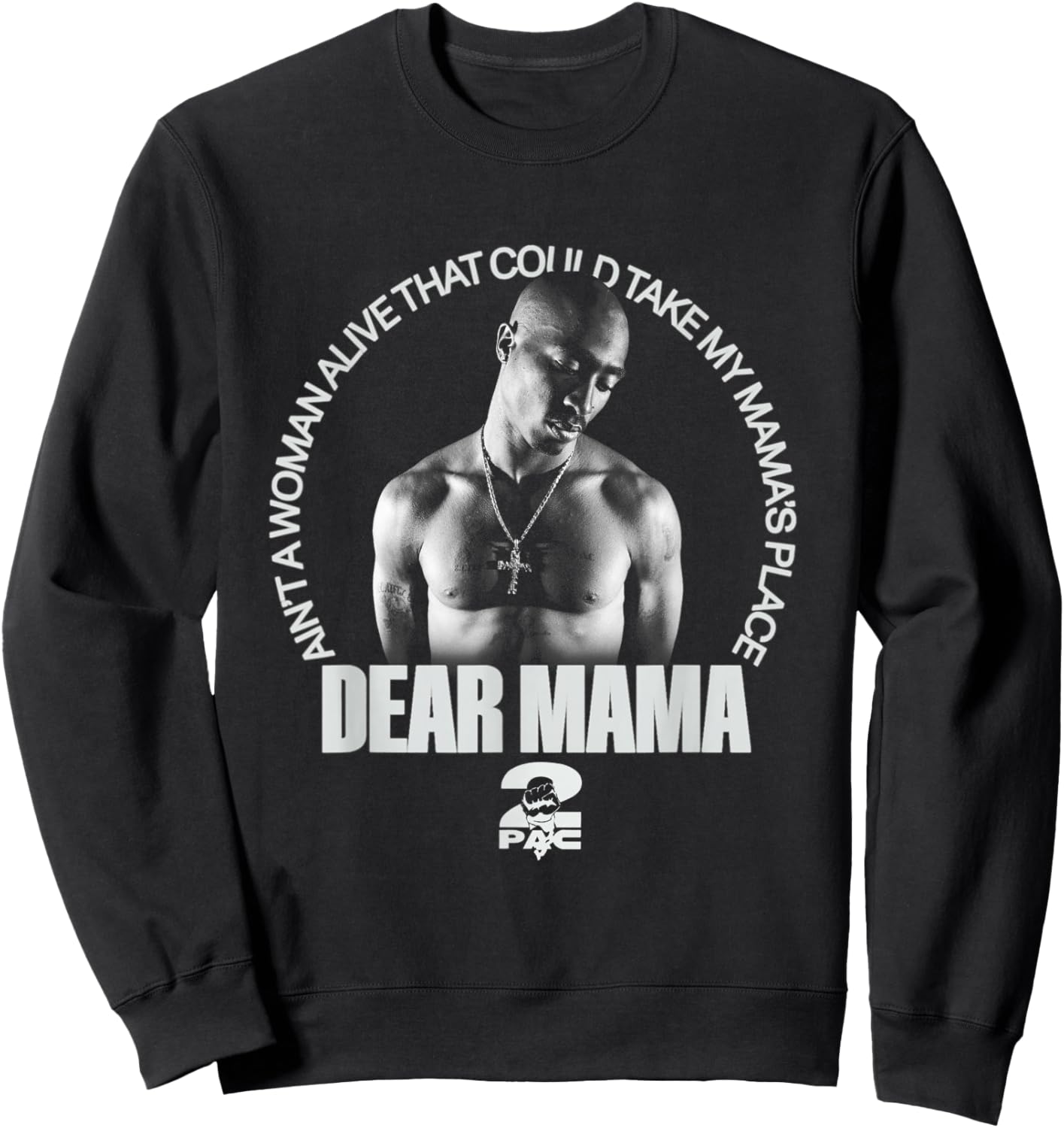 Offizieller Tupac Mama's Place Sweatshirt - Sweatshirt | Black