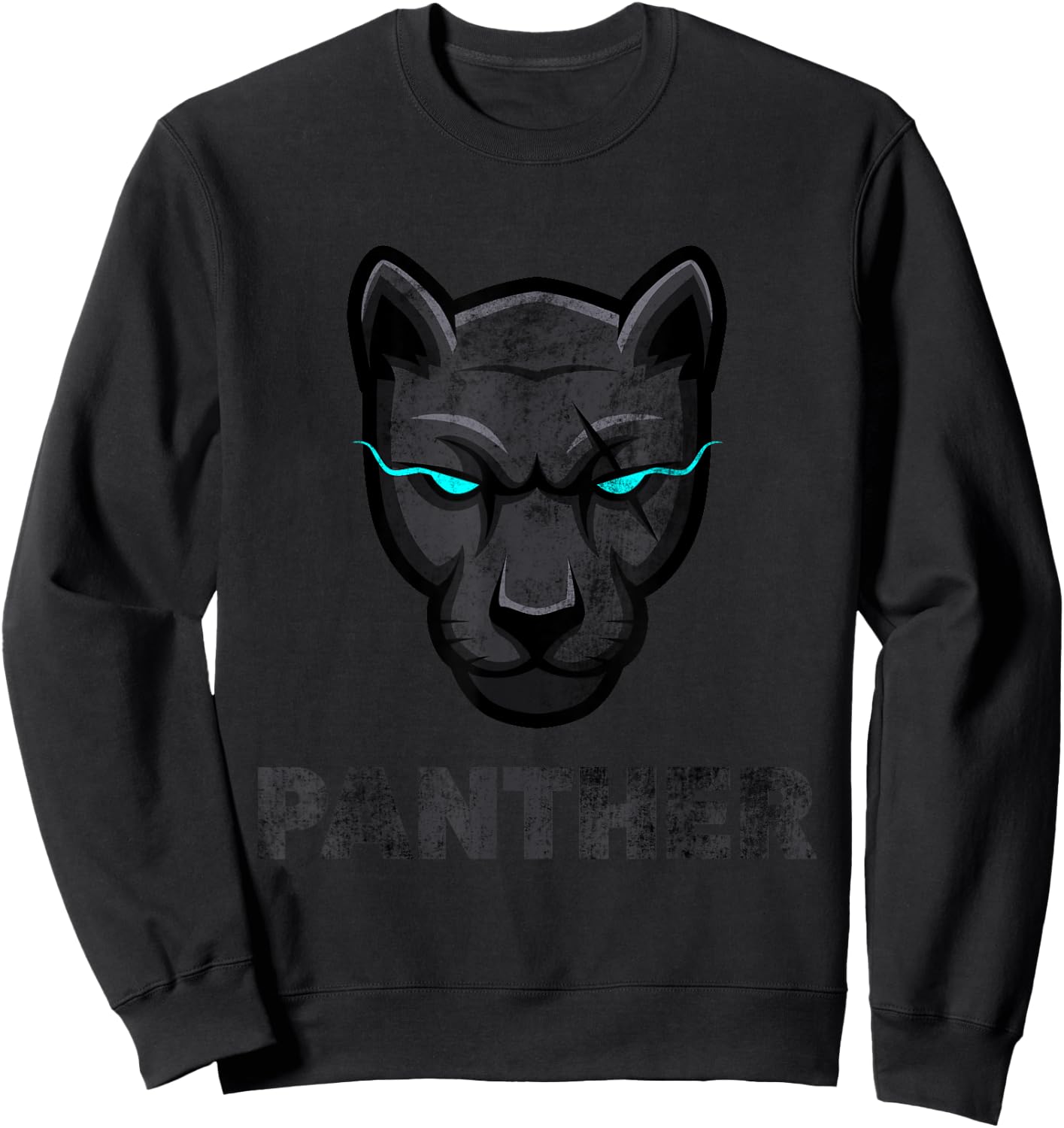 Cool Black Wild Panther Novelty Graphic & Cool Designs Sweatshirt - Sweatshirt | Black