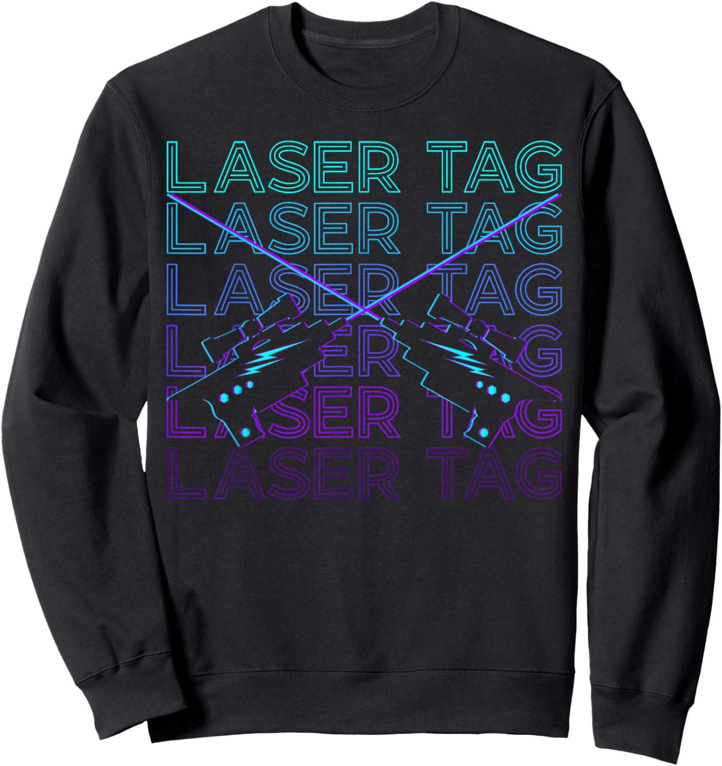 Laser-Tag, Retro Sweatshirt - Sweatshirt | Black