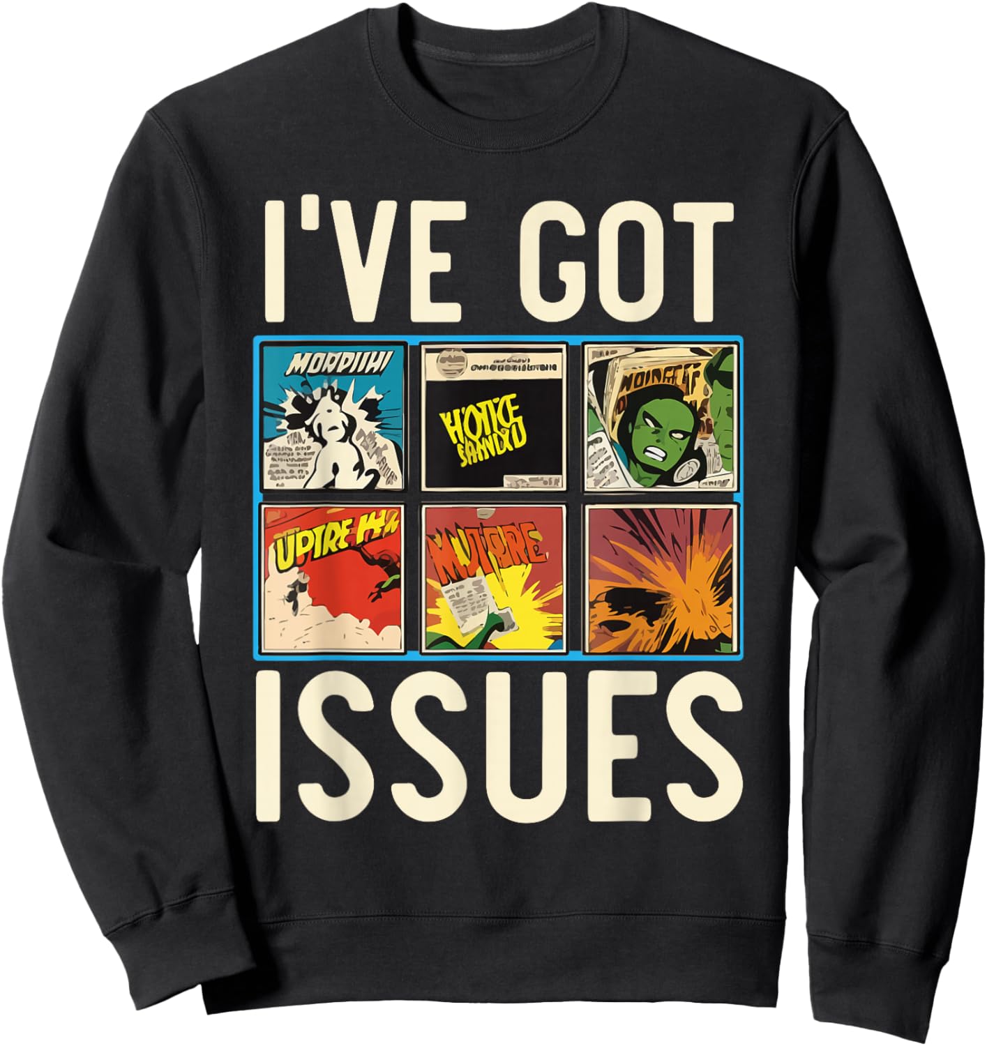 Comic Collector Comic Reader Reading Comic Books Sweatshirt - Sweatshirt | Black