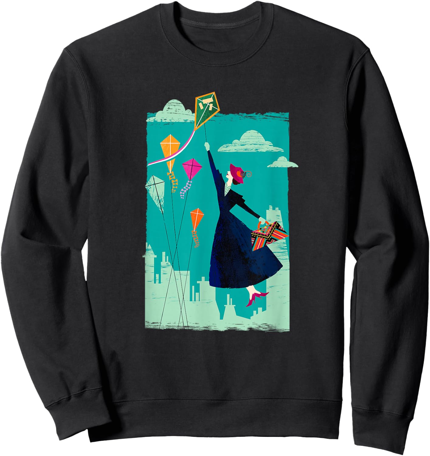 Disney Mary Poppins Returns Kites in The Sky Sweatshirt - Sweatshirt | Black
