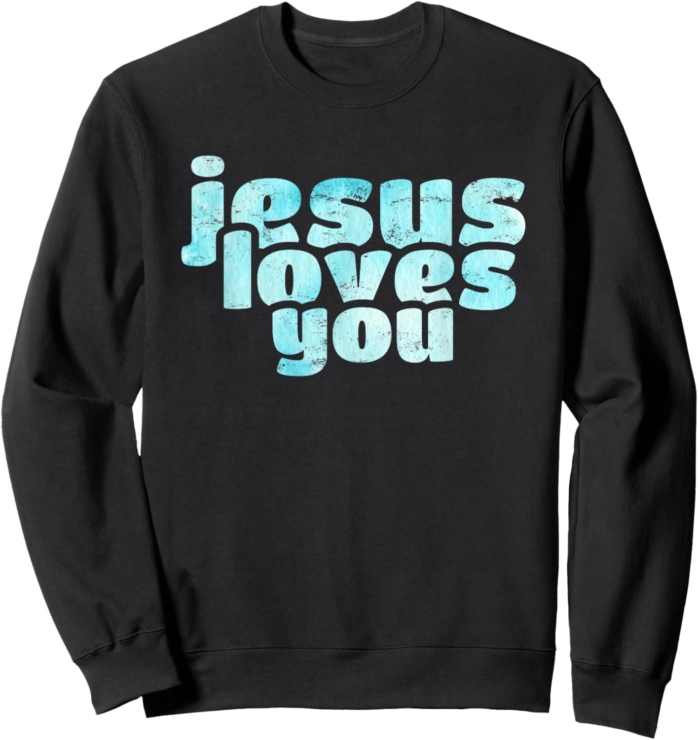 Jesus liebt dich Sweatshirt - Sweatshirt | Black