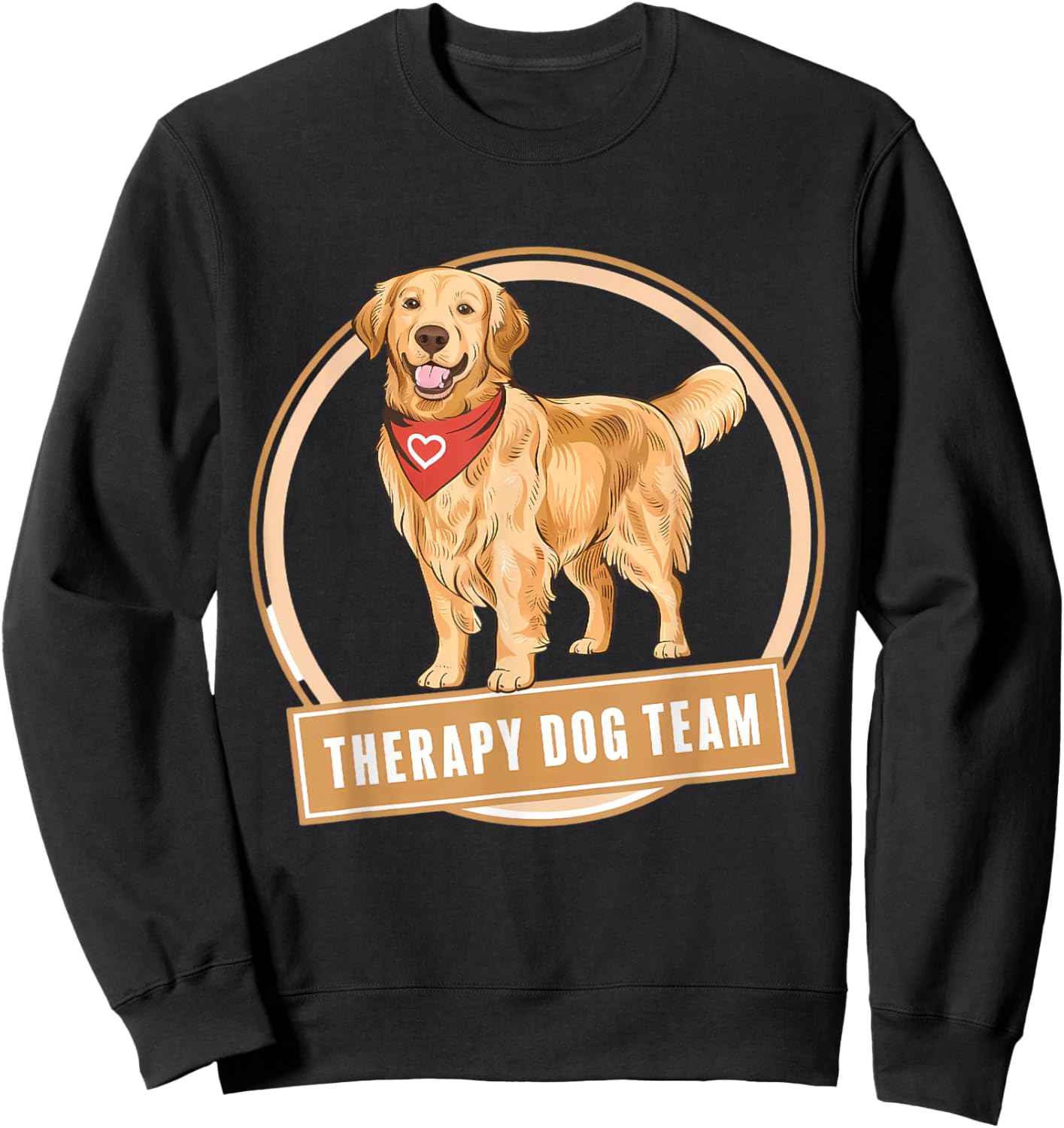 Therapy Dog Team Men Women Girls Kids Sweatshirt - Sweatshirt | Black