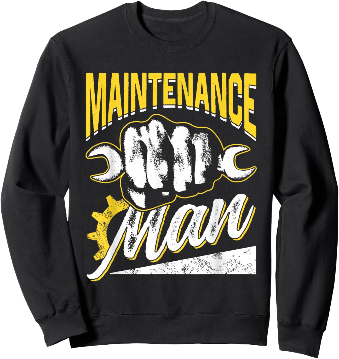 Maintenance Man Job Worker Men Technician Maintenance Man Sweatshirt - Sweatshirt | Black