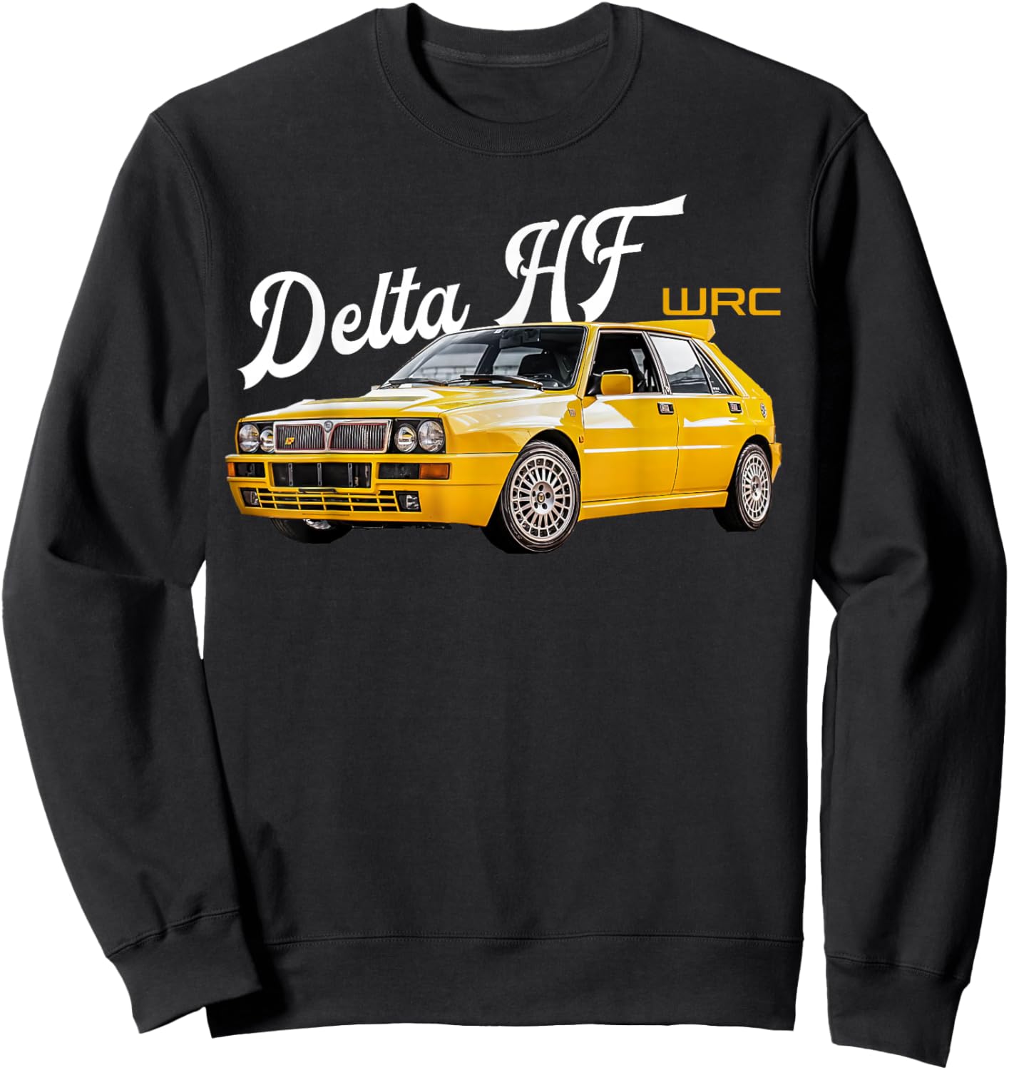 WRC Delta HF World Rally Sports Car Sweatshirt - Sweatshirt | Black