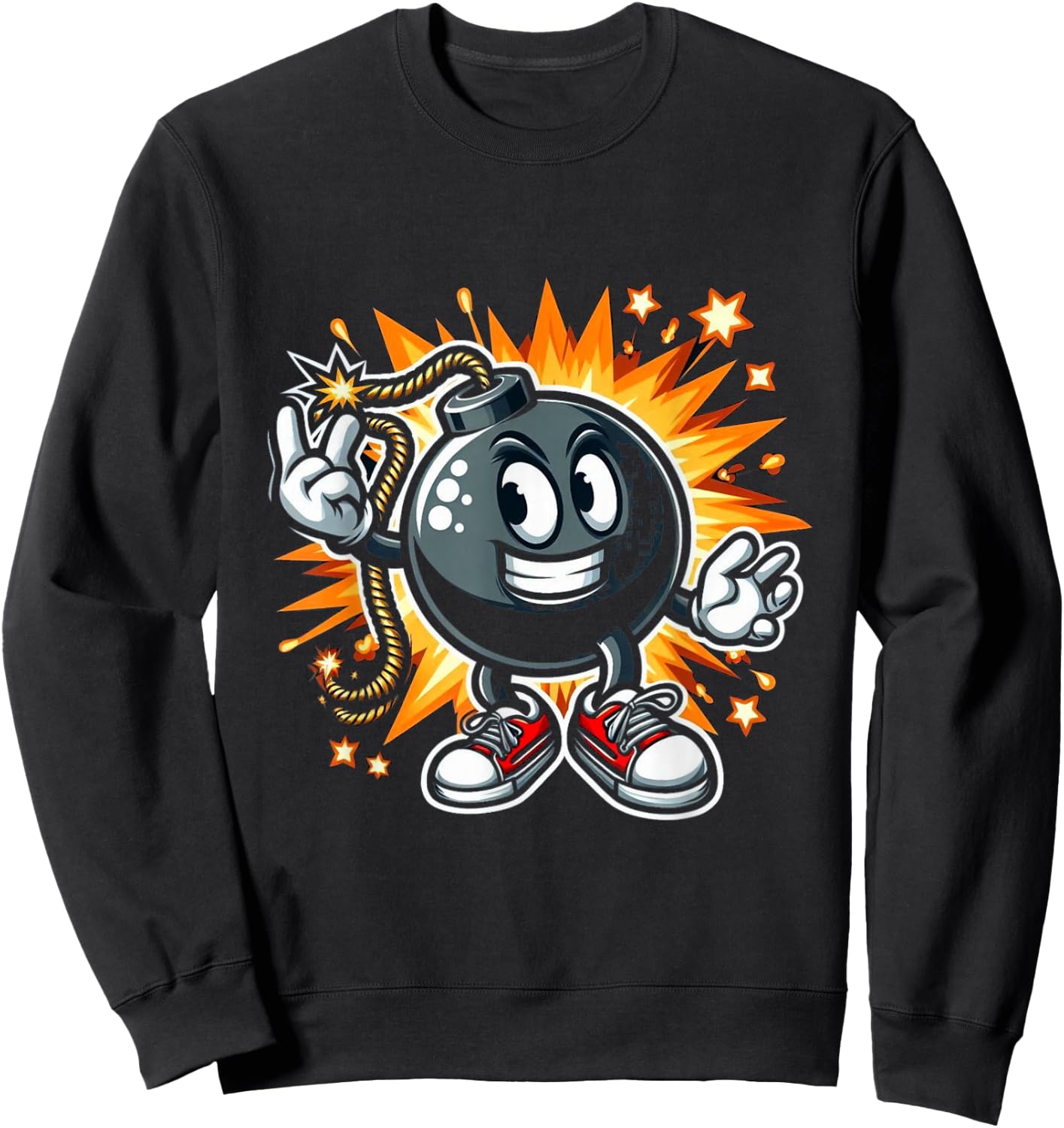 Cartoon Bomb Sweatshirt - Sweatshirt | Black