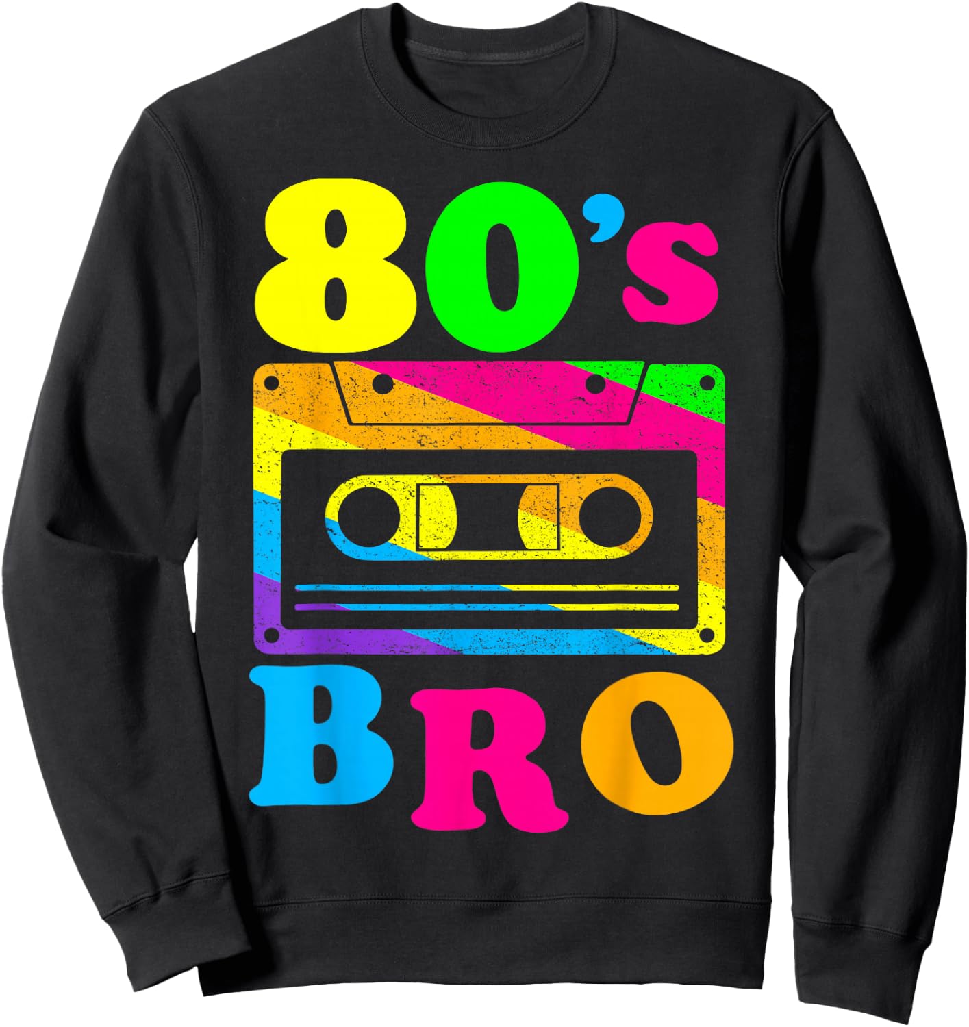 This Is My 80s Bro 80's 90's Party Sweatshirt - Sweatshirt | Black
