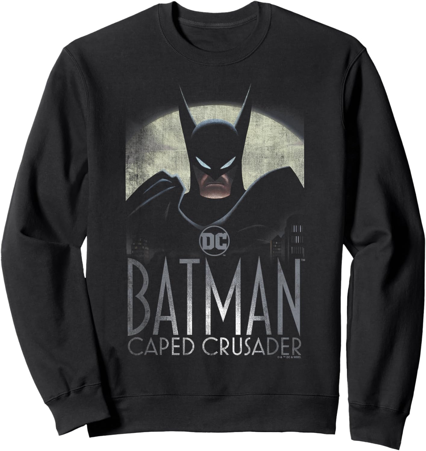 Batman: Caped Crusader Caped Crusader , Black, S Sweatshirt - Sweatshirt | Black