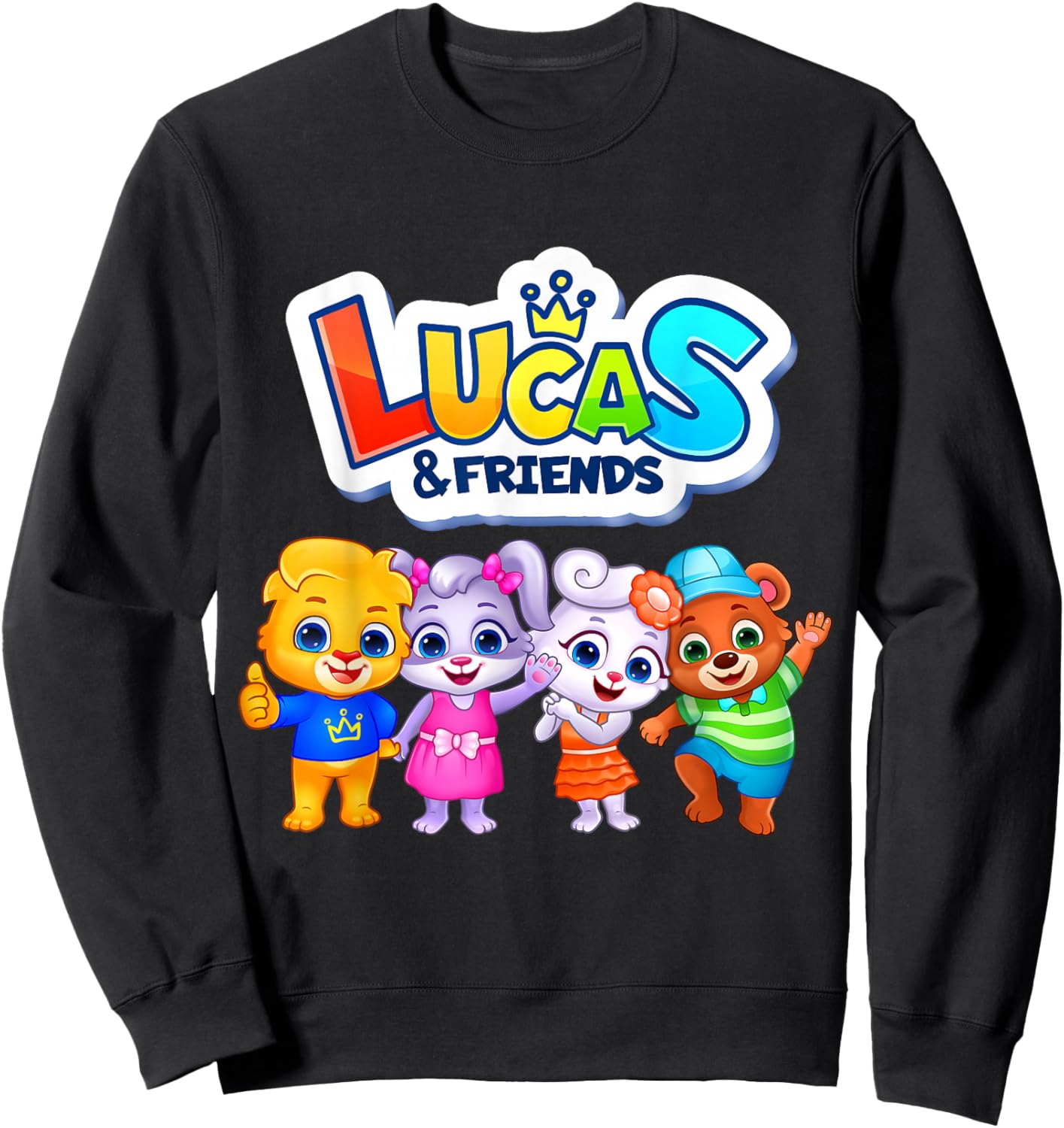 Lucas and Friends by RV AppStudios Squad Sweatshirt - Sweatshirt | Black