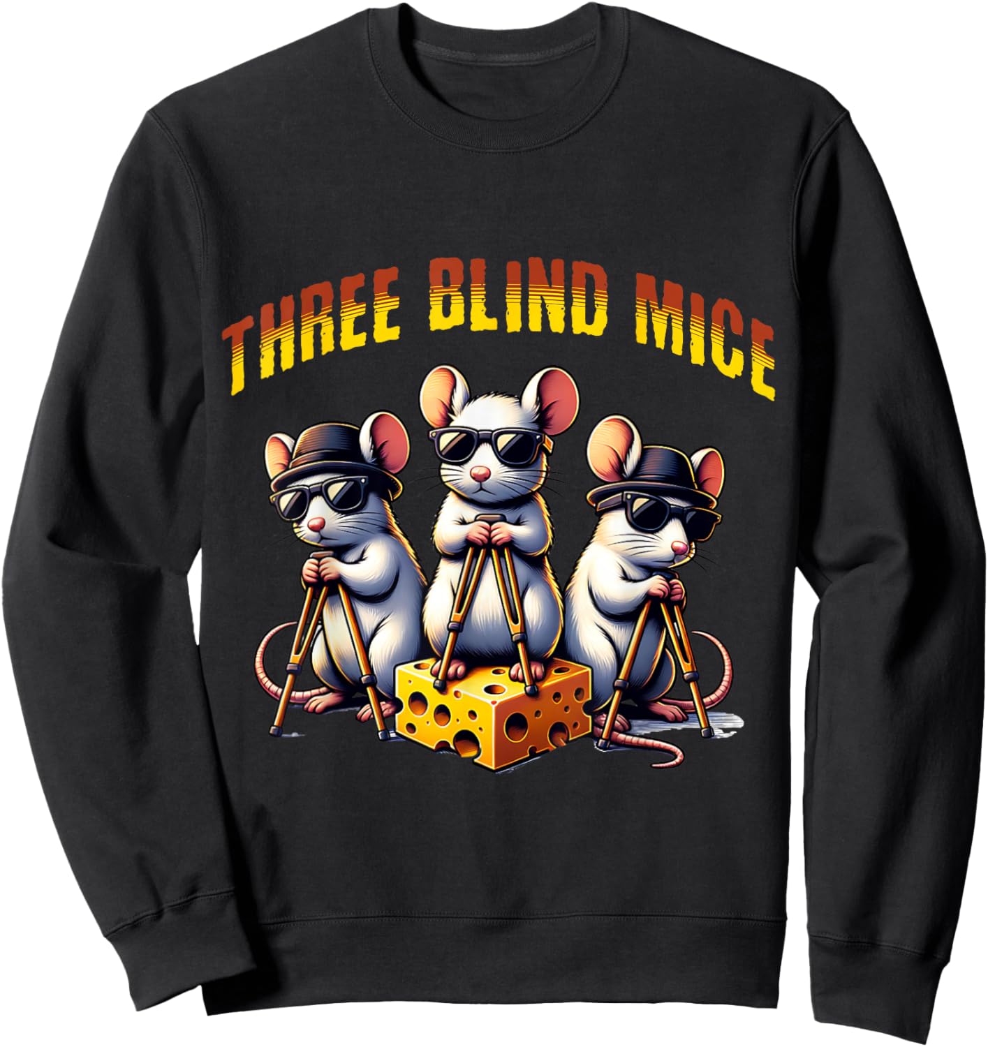 Three Blind Mice Sweatshirt - Sweatshirt | Black
