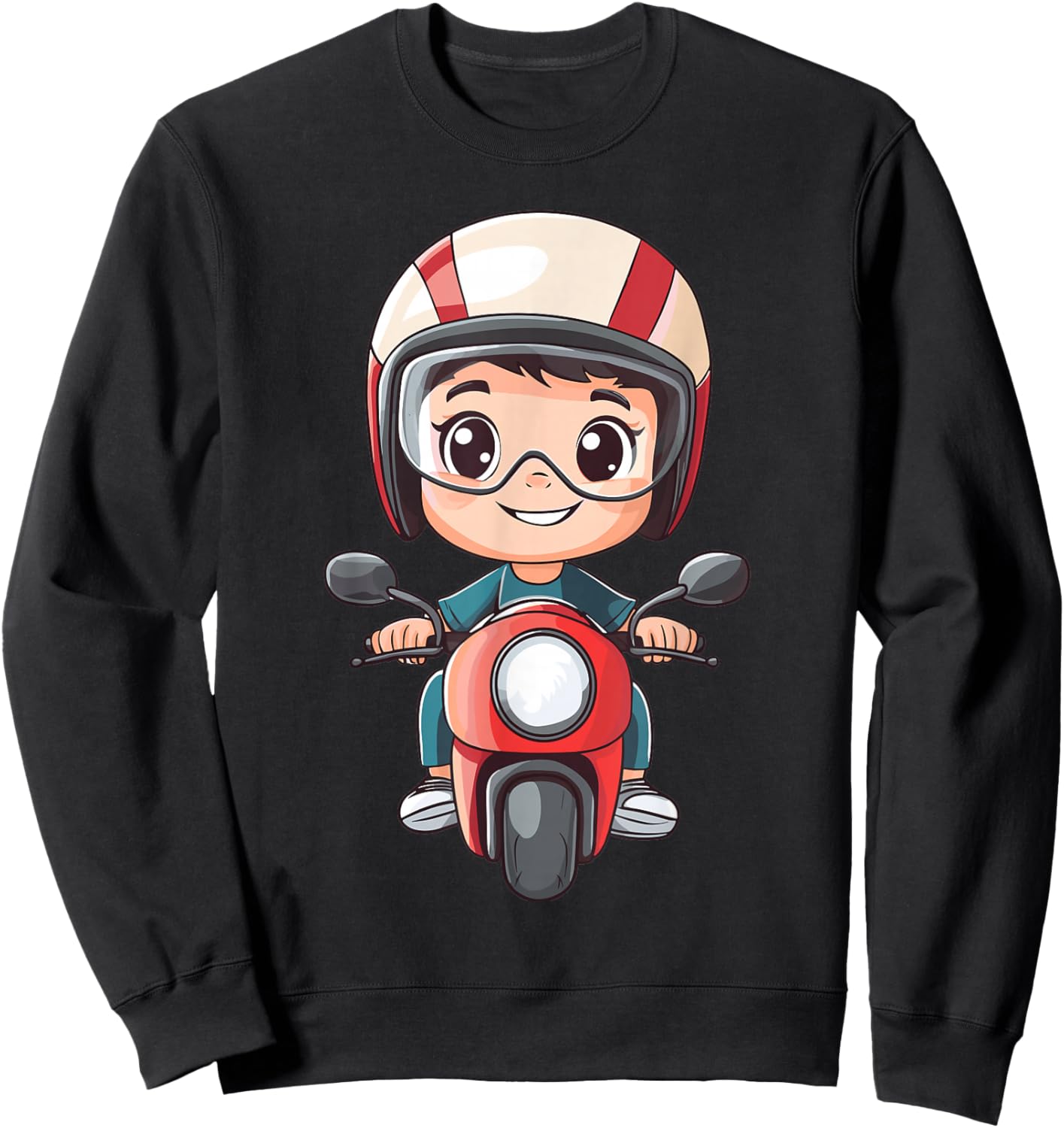 Boys Motorcycle Sweatshirt - Sweatshirt | Black