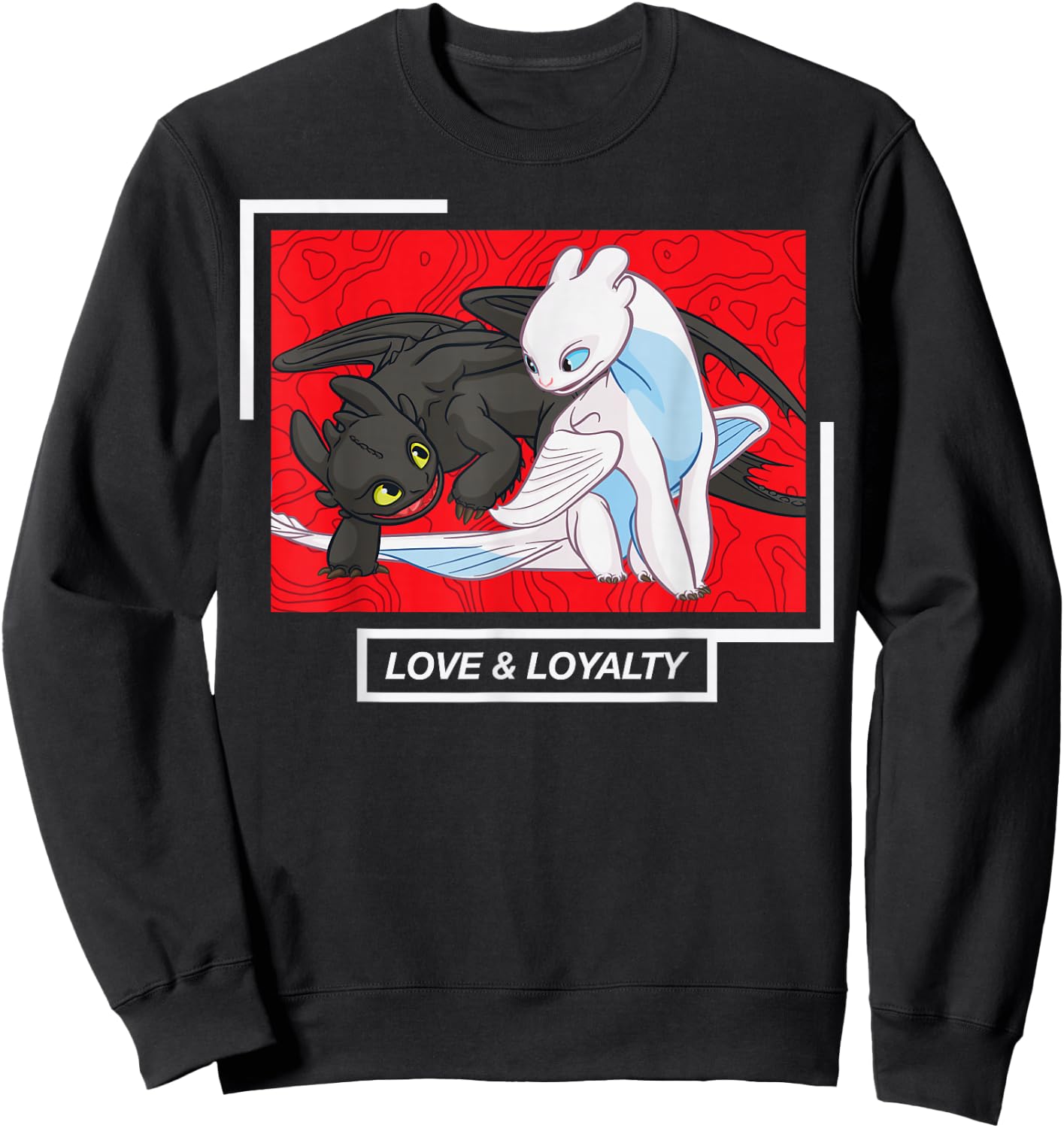 How to Train Your Dragon 3 Hidden World Tooth Fury Swoon Sweatshirt - Sweatshirt | Black
