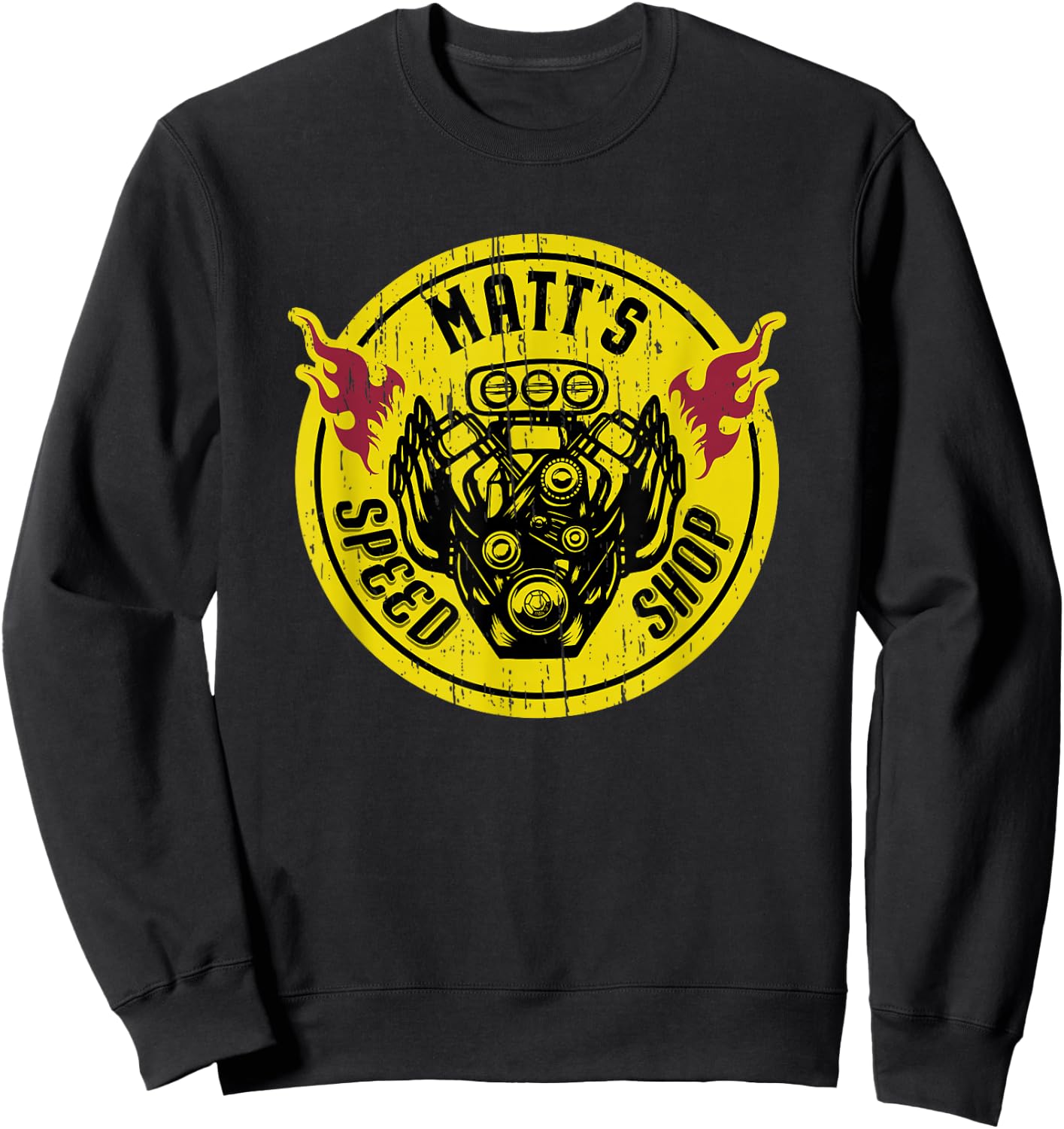 Matt's Speed Shop T shirt Sweatshirt - Sweatshirt | Black