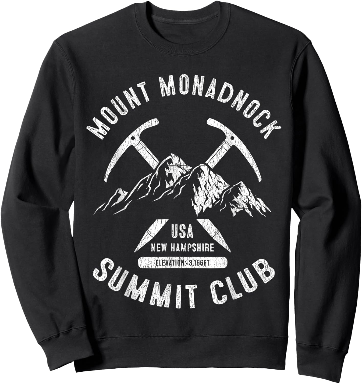 Mount Monadnock Summit Club I Climbed Mt Monadnock Sweatshirt - Sweatshirt | Black