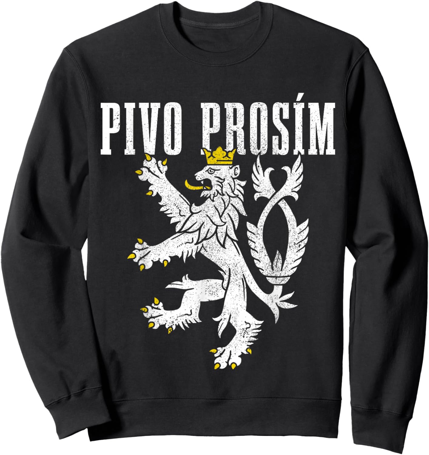 Pivo Prosim Beer Please in Czech Republic Language Prague Sweatshirt - Sweatshirt | Black