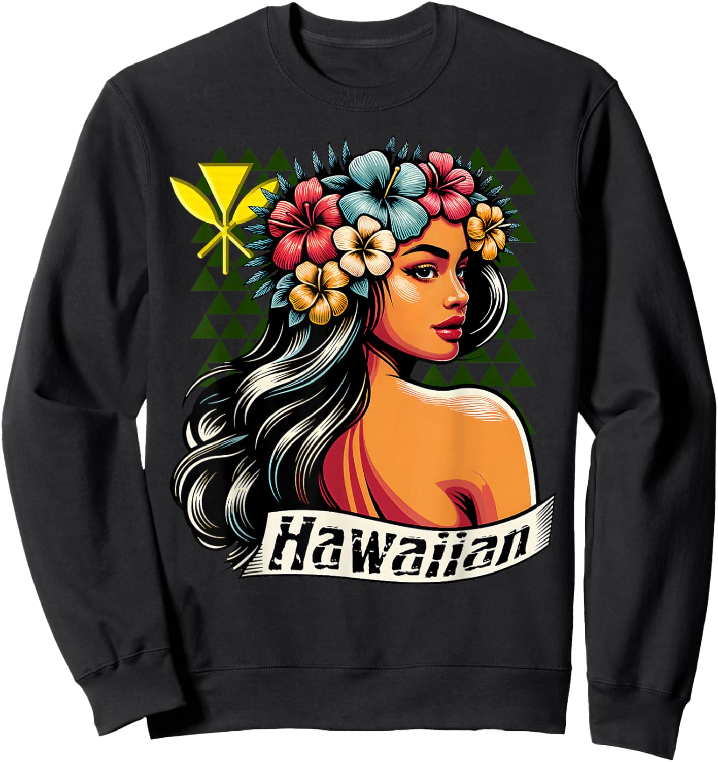 Hawaiian Kanaka Maoli Aloha Native Hawaiian Sweatshirt - Sweatshirt | Black