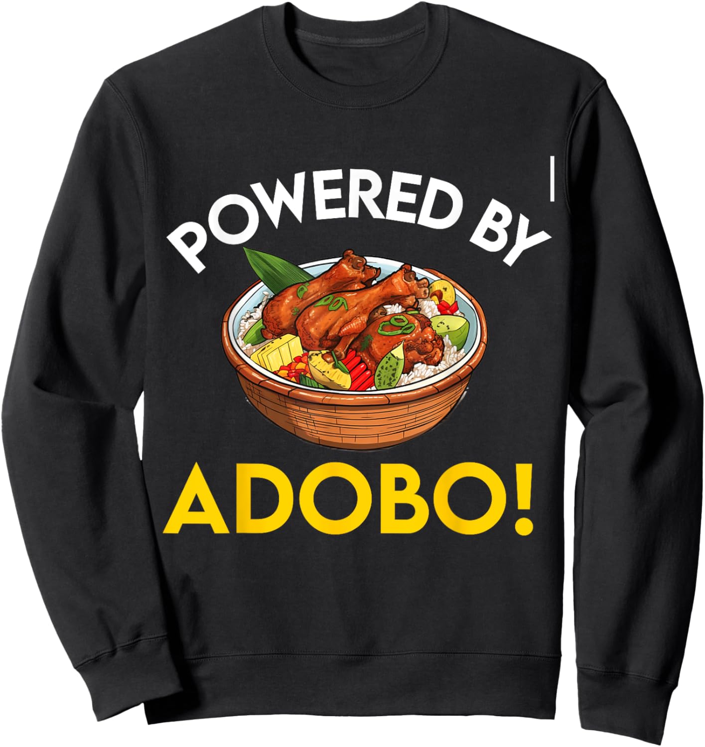 Filipino Philippines Women Men Filipino Food Tagalog Adobo Sweatshirt - Sweatshirt | Black