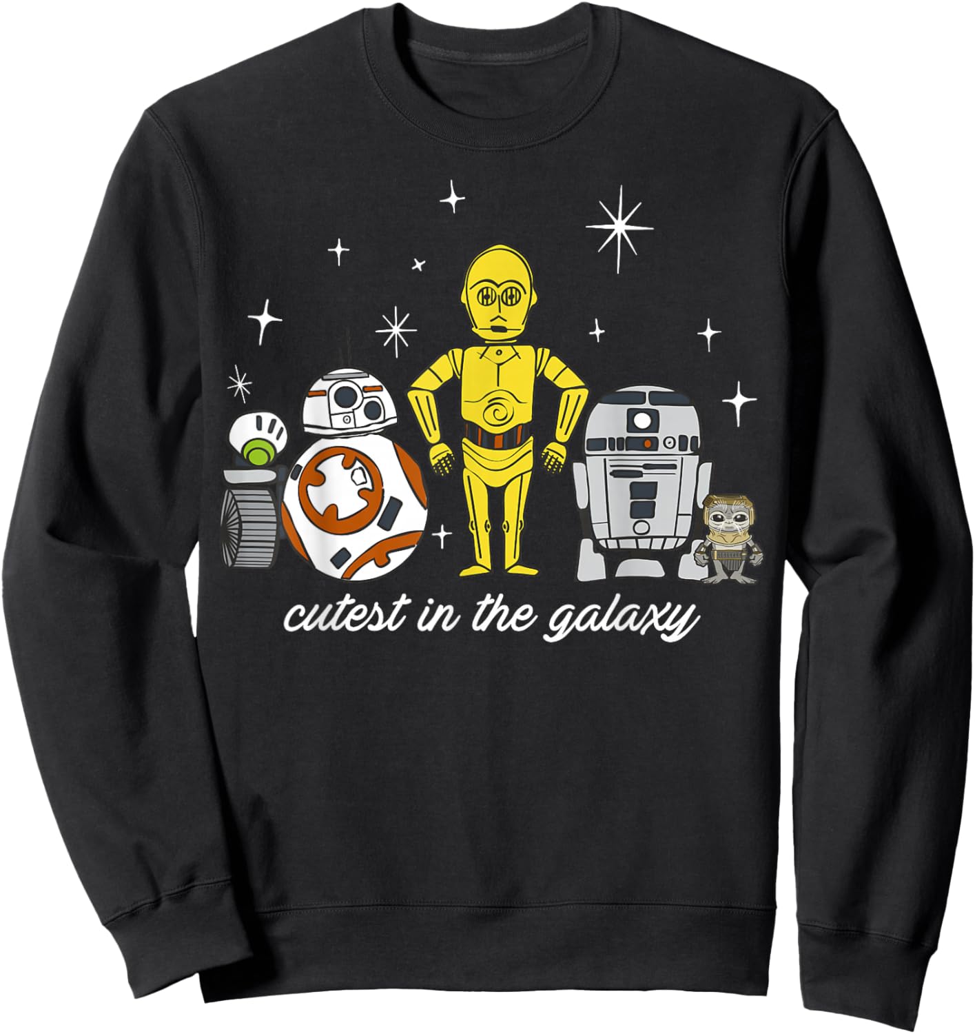 Star Wars Babu Frik & Droids Cutest In The Galaxy Sweatshirt - Sweatshirt | Black