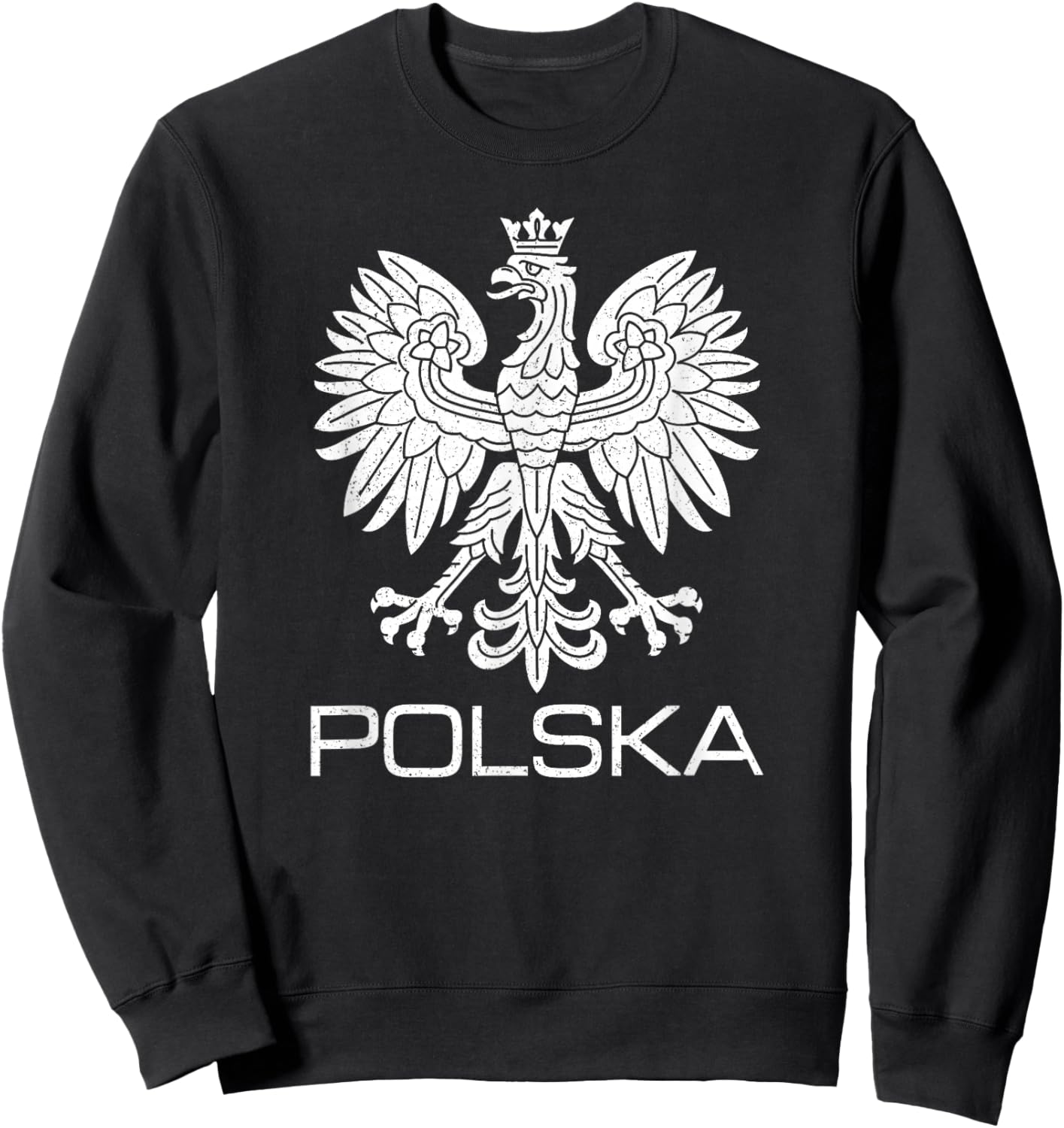 Polska Poland Eagle Symbol Flag Polish Coat of Arms Emblem Sweatshirt - Sweatshirt | Black