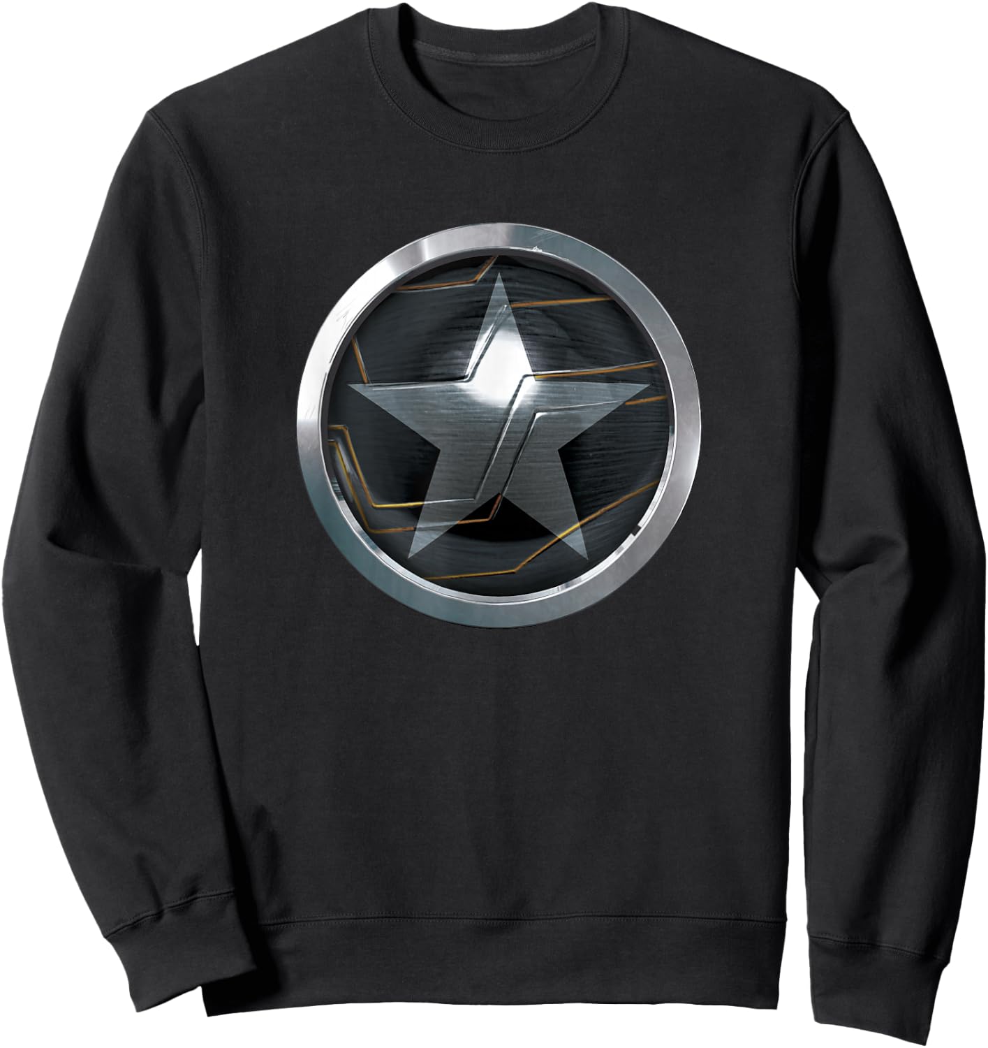 Marvel The Falcon and The Winter Soldier Bucky Shield Badge Sweatshirt - Sweatshirt | Black