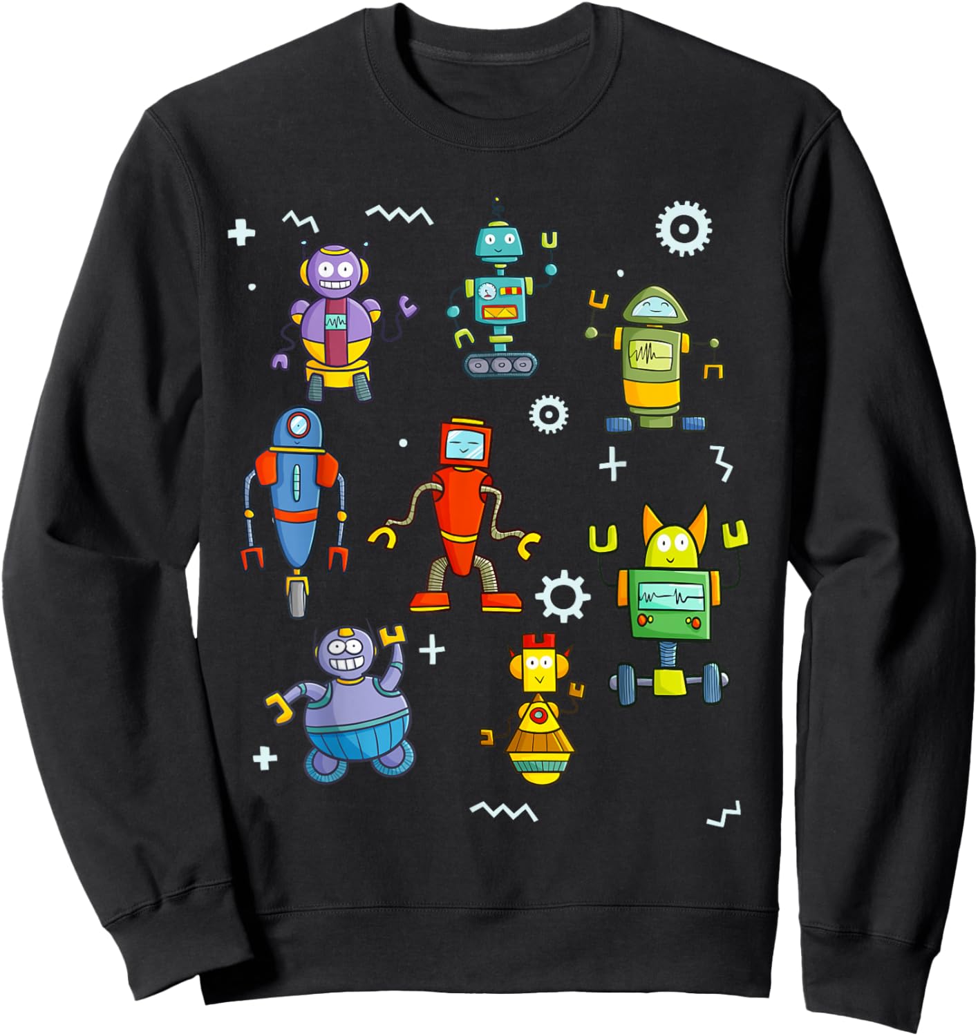 Funny Engineer Robotics Robot Technology Robotics Sweatshirt - Sweatshirt | Black