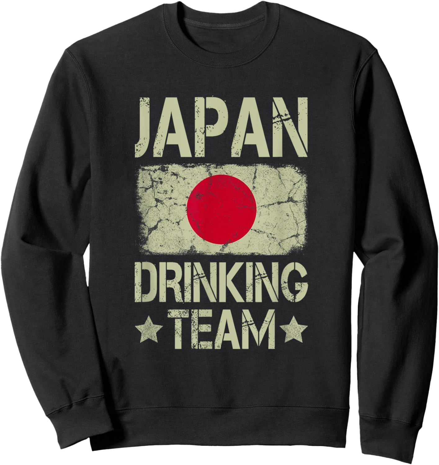 Japan Drinking Team Japanese Flag Funny Drinking Sweatshirt - Sweatshirt | Black