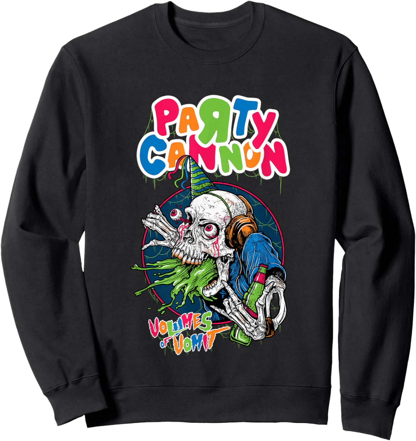 Partykanone Erbrechen Sweatshirt - Sweatshirt | Black