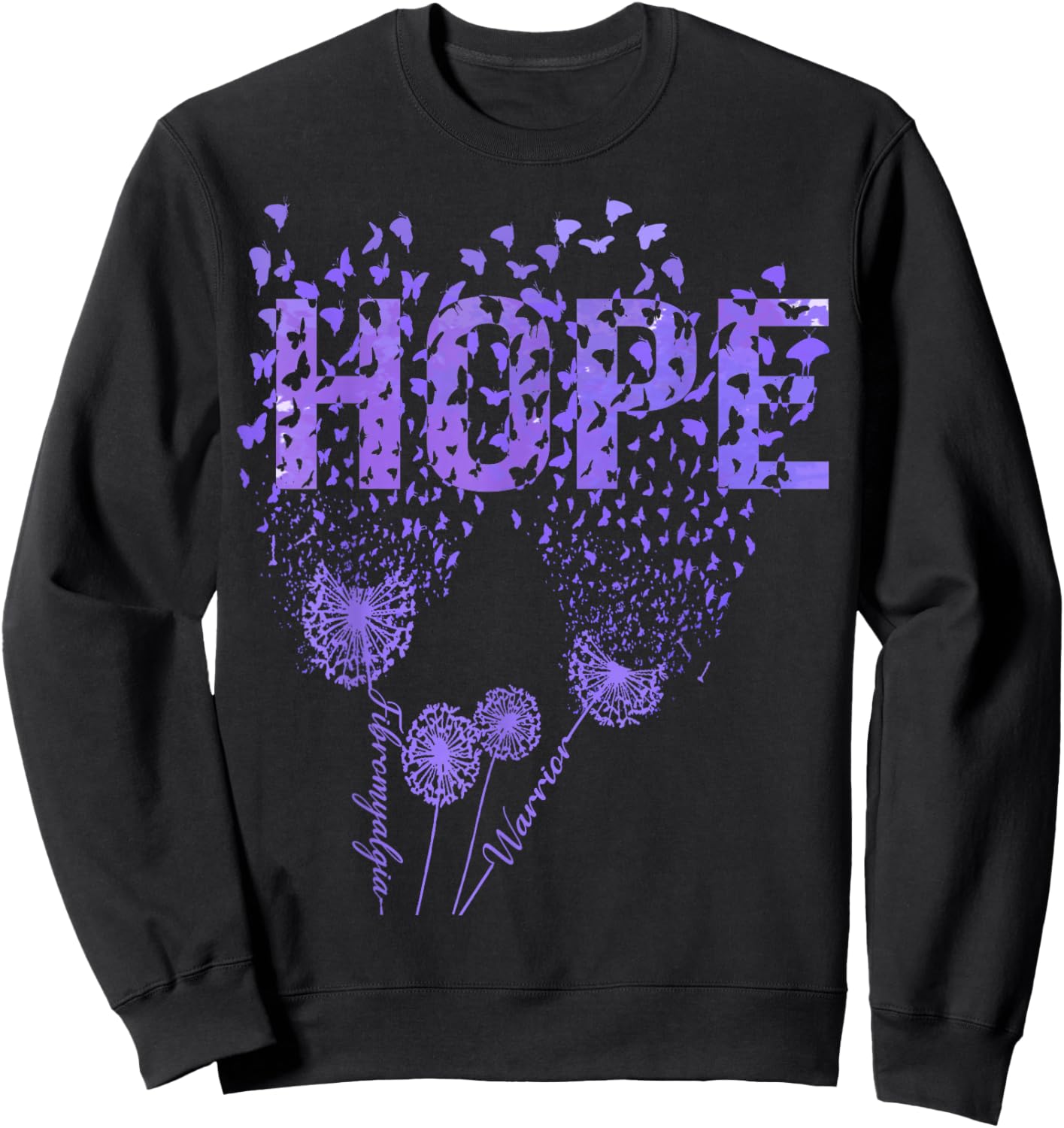 Fibromyalgia Awareness Sweatshirt - Sweatshirt | Black