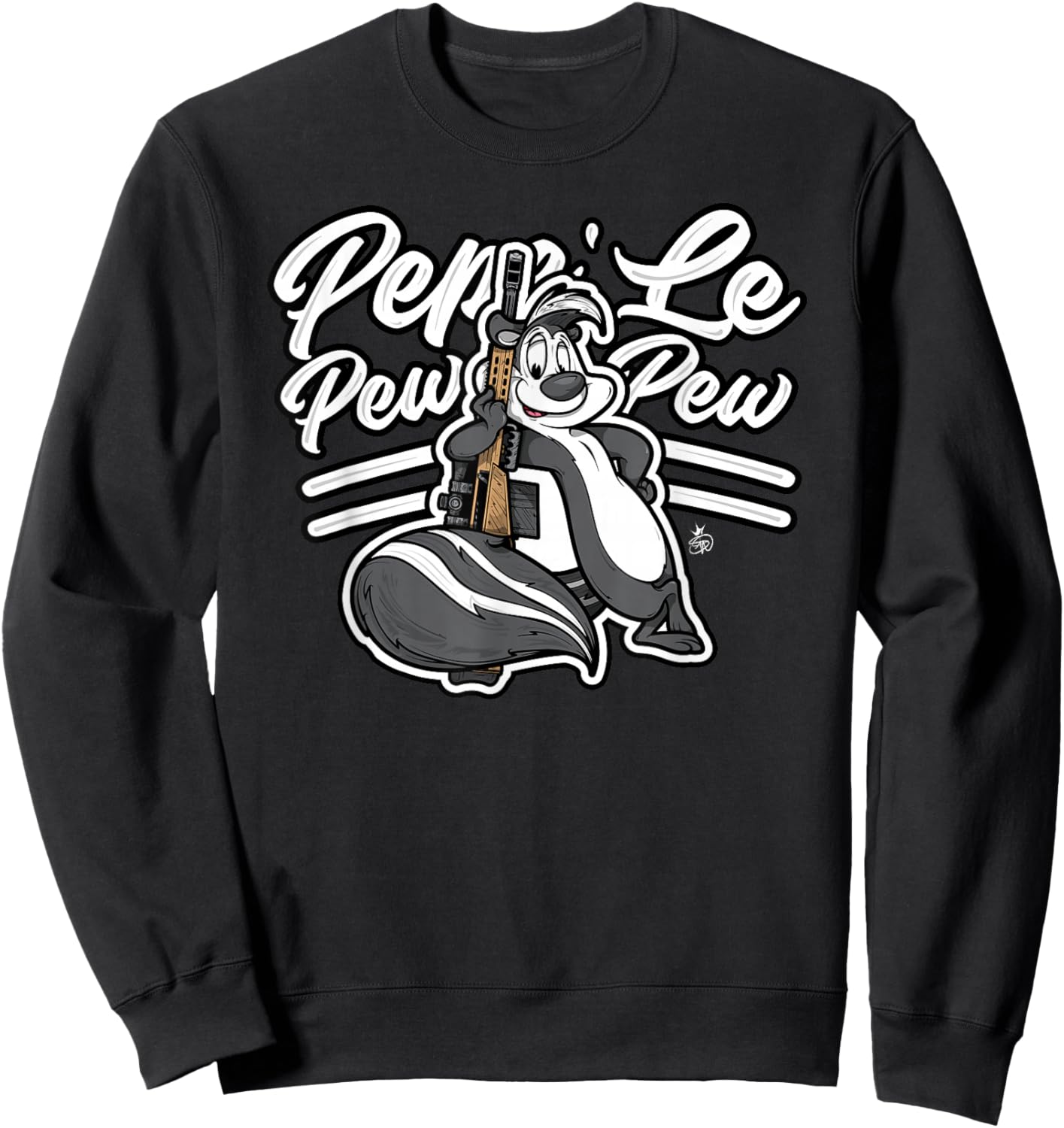 Pepe Le PewPew Fifty Cal M8A1 Barrett Rifle Sweatshirt - Sweatshirt | Black