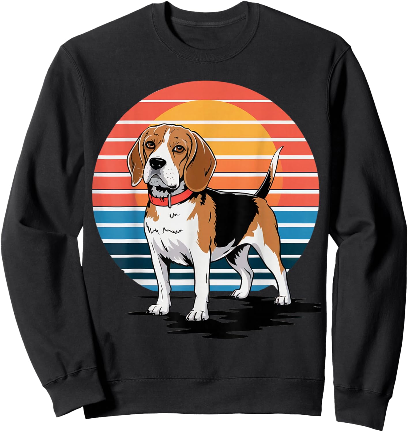 Retro Beagle Vintage Dog Lover Gifts Women Kids Sweatshirt - Sweatshirt | Black