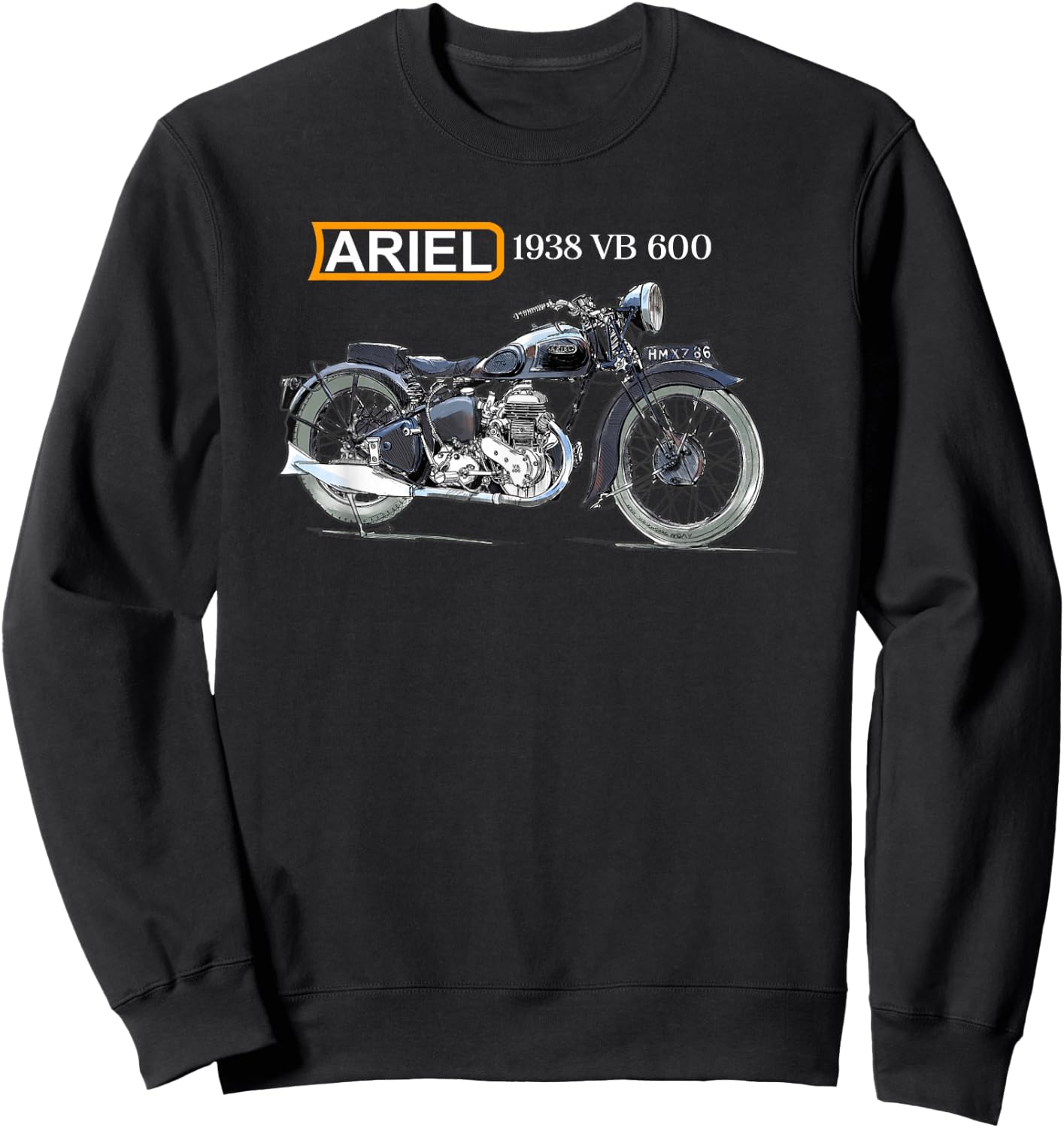 Ariel VB 600 Classic Motorcycle Sweatshirt - Sweatshirt | Black
