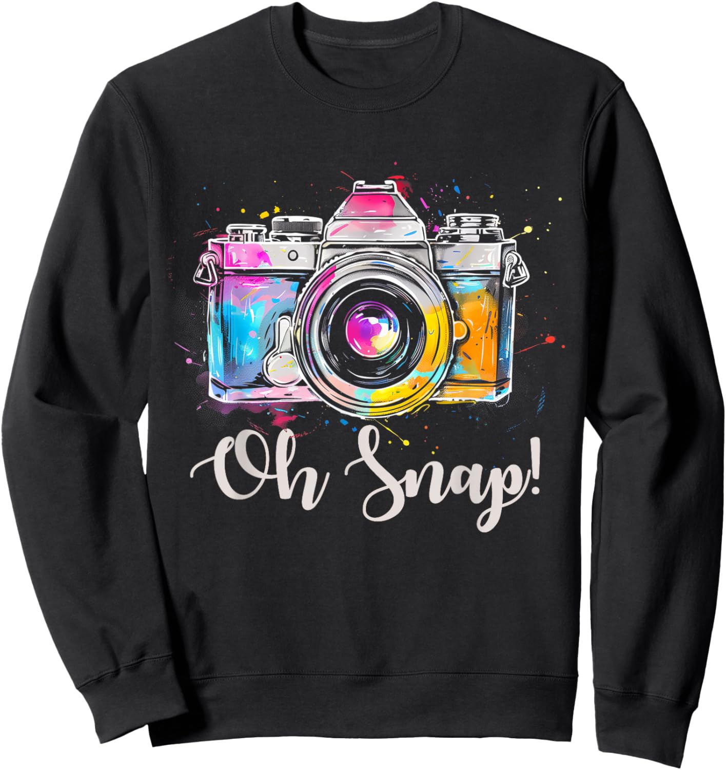 Photographer Vintage Camera Funny Photography Sweatshirt - Sweatshirt | Black