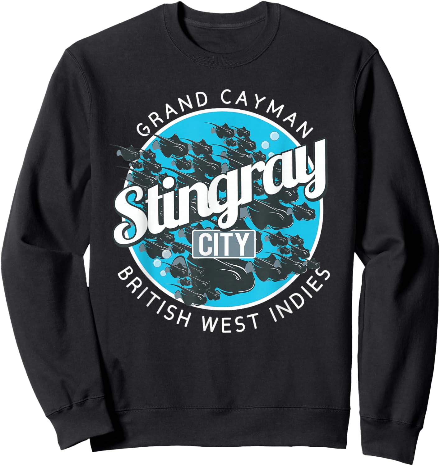 Stingray City Grand Cayman Islands Sweatshirt - Sweatshirt | Black