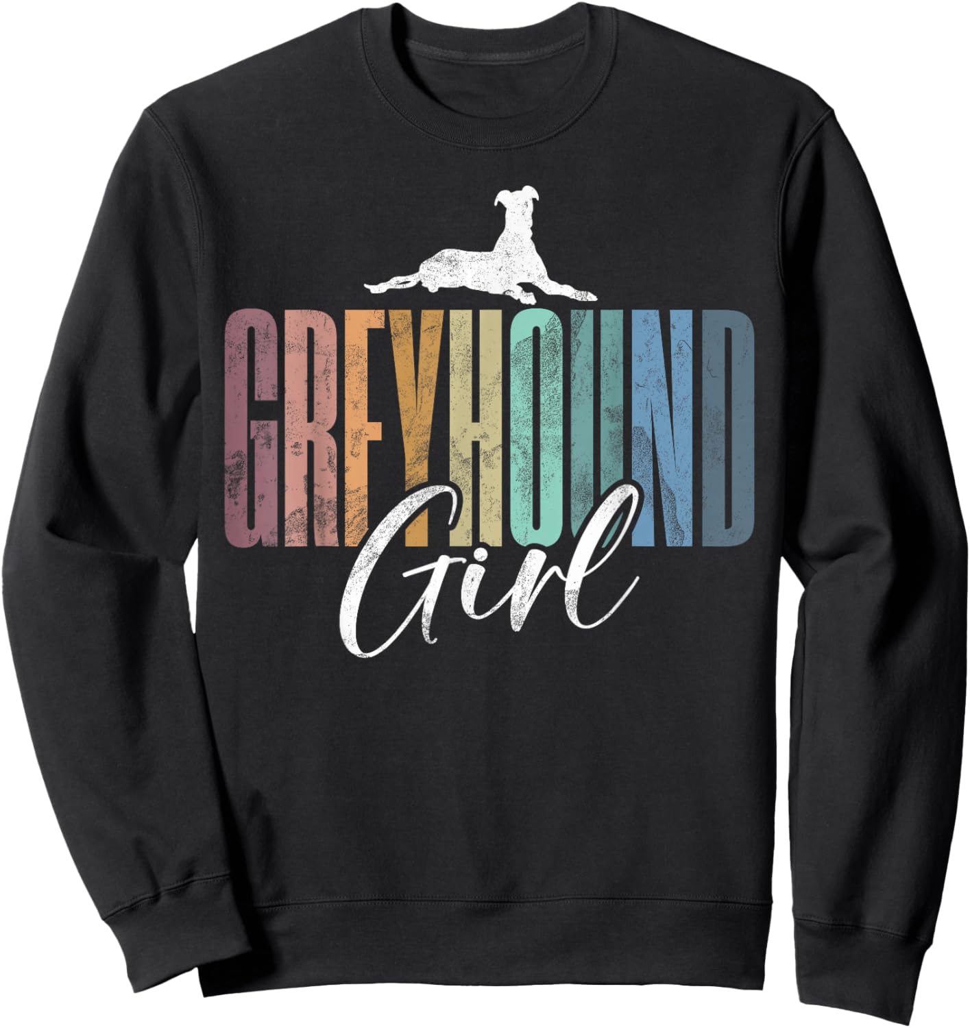 Greyhound Girl Sweatshirt - Sweatshirt | Black
