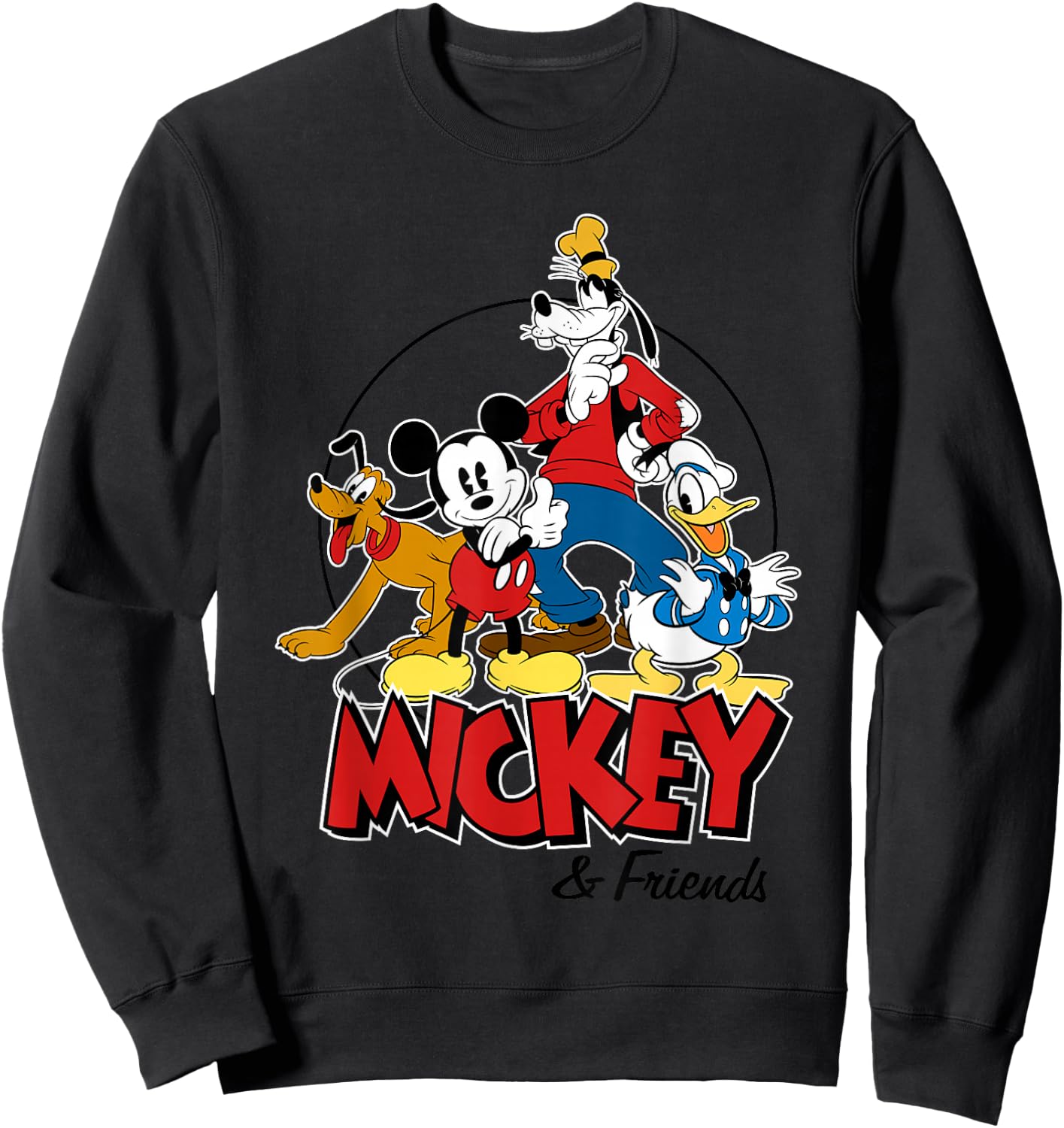 Disney - Mickey Mouse and Friends Sweatshirt - Sweatshirt | Black