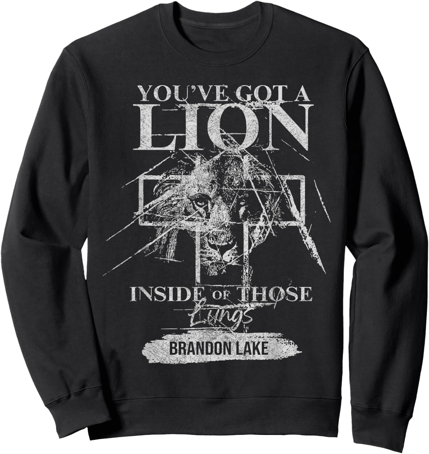 Let Your Lion Out Brandon Lake Merch Praise Jesus Sweatshirt - Sweatshirt | Black