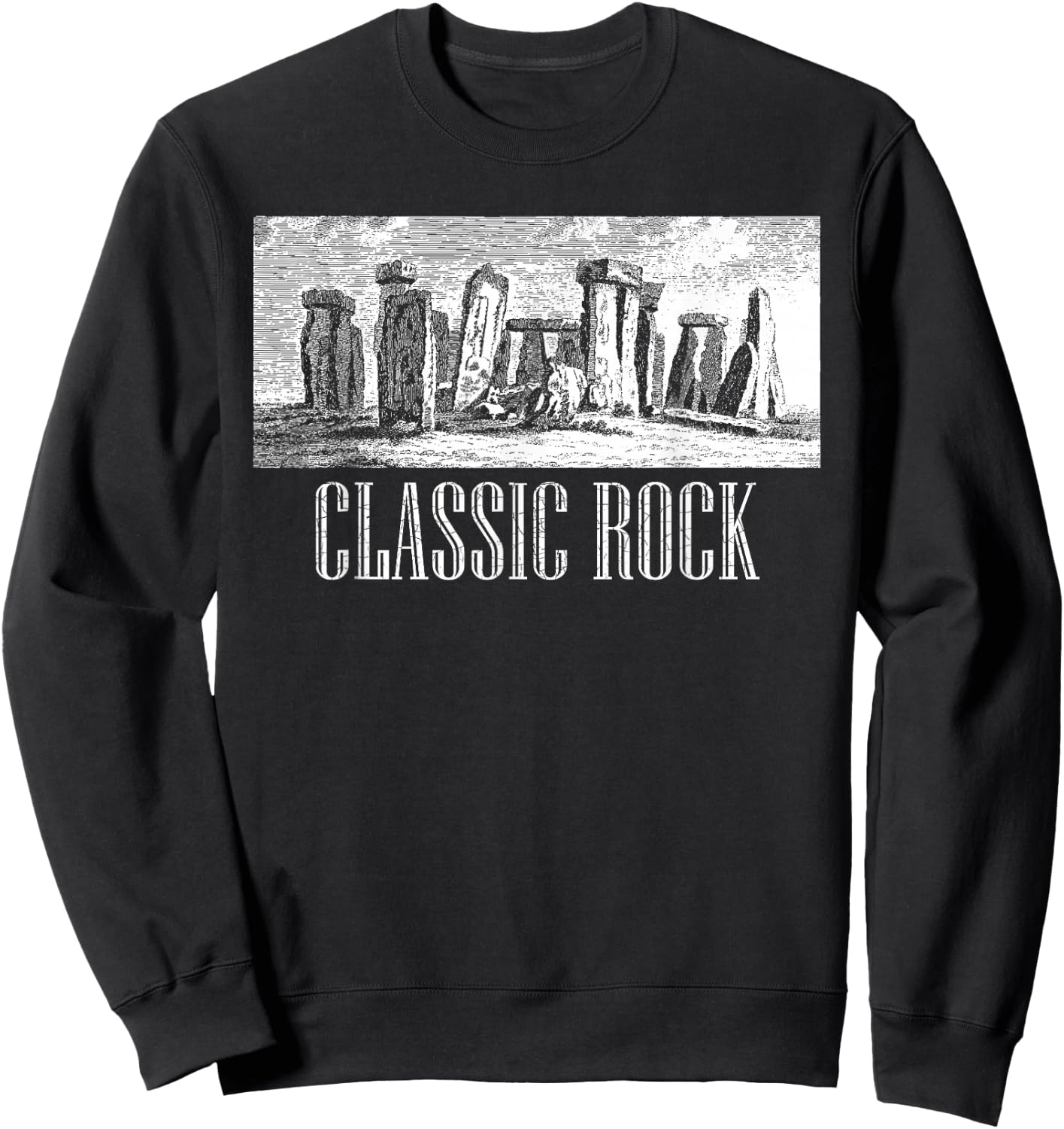 Funny Stonehenge England History Meme Souvenir Gift Sweatshirt - Sweatshirt | Black