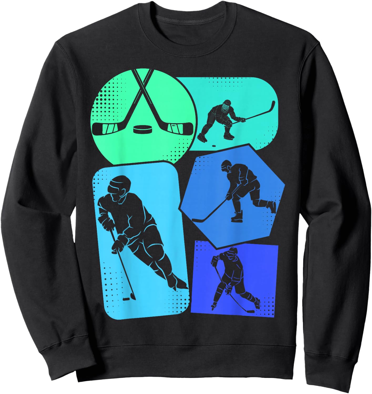 Hockey Ice Hockey Boys Youth Kids Sweatshirt - Sweatshirt | Black