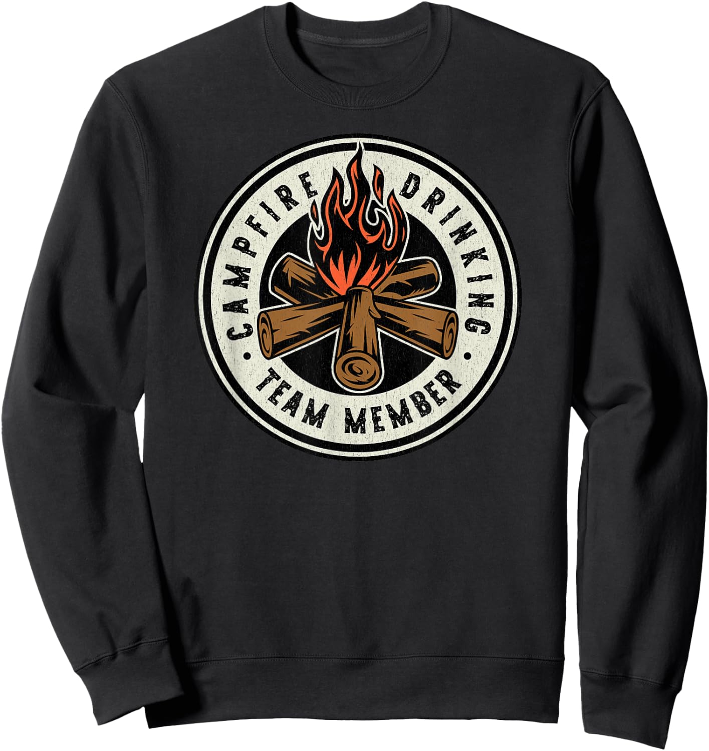 Campfire Drinking Team Sweatshirt - Sweatshirt | Black